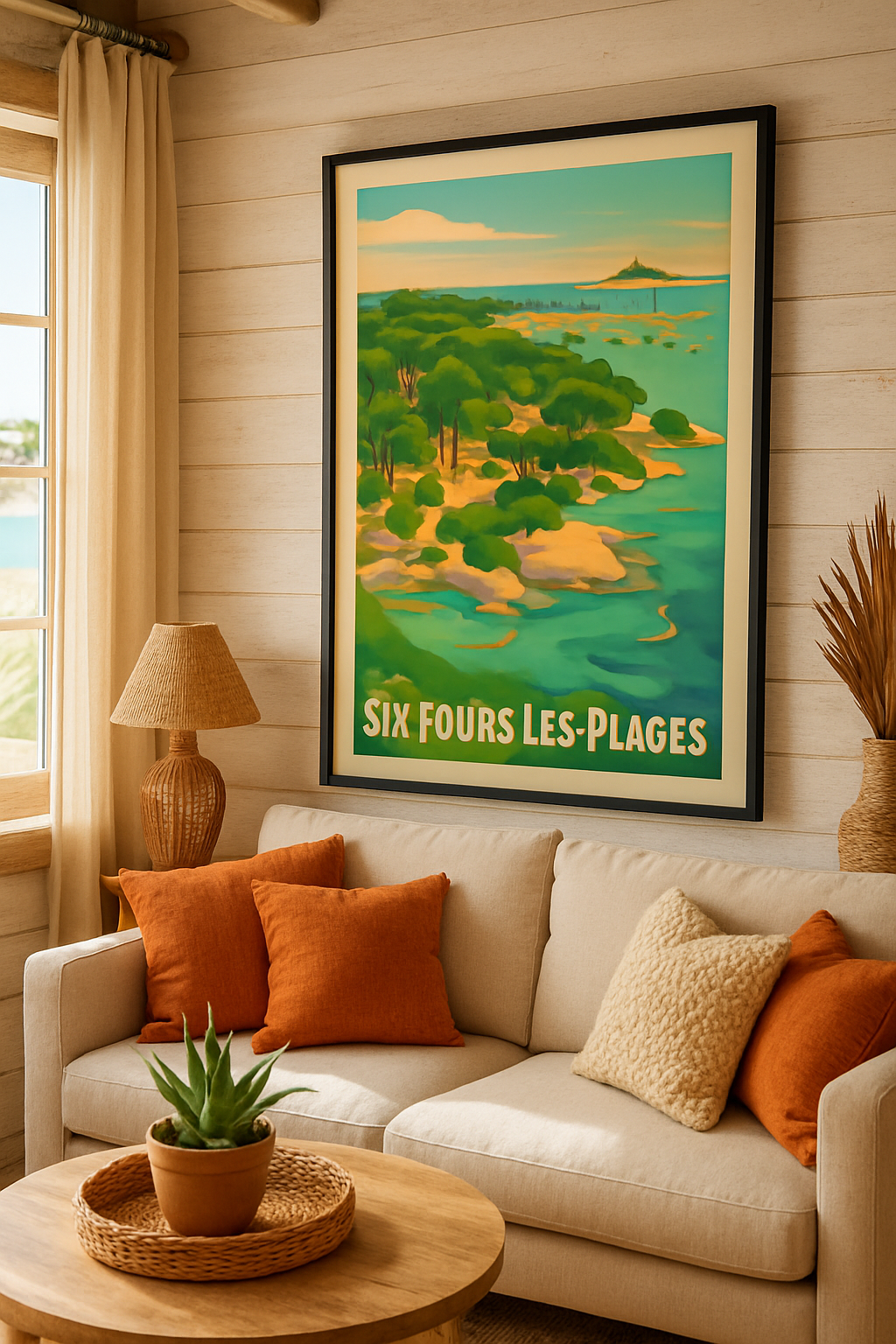 Affiche Six-Fours-les-Plages — Plongez au cœur de la Méditerranée · poster d'art de Six-Fours-les-Plages