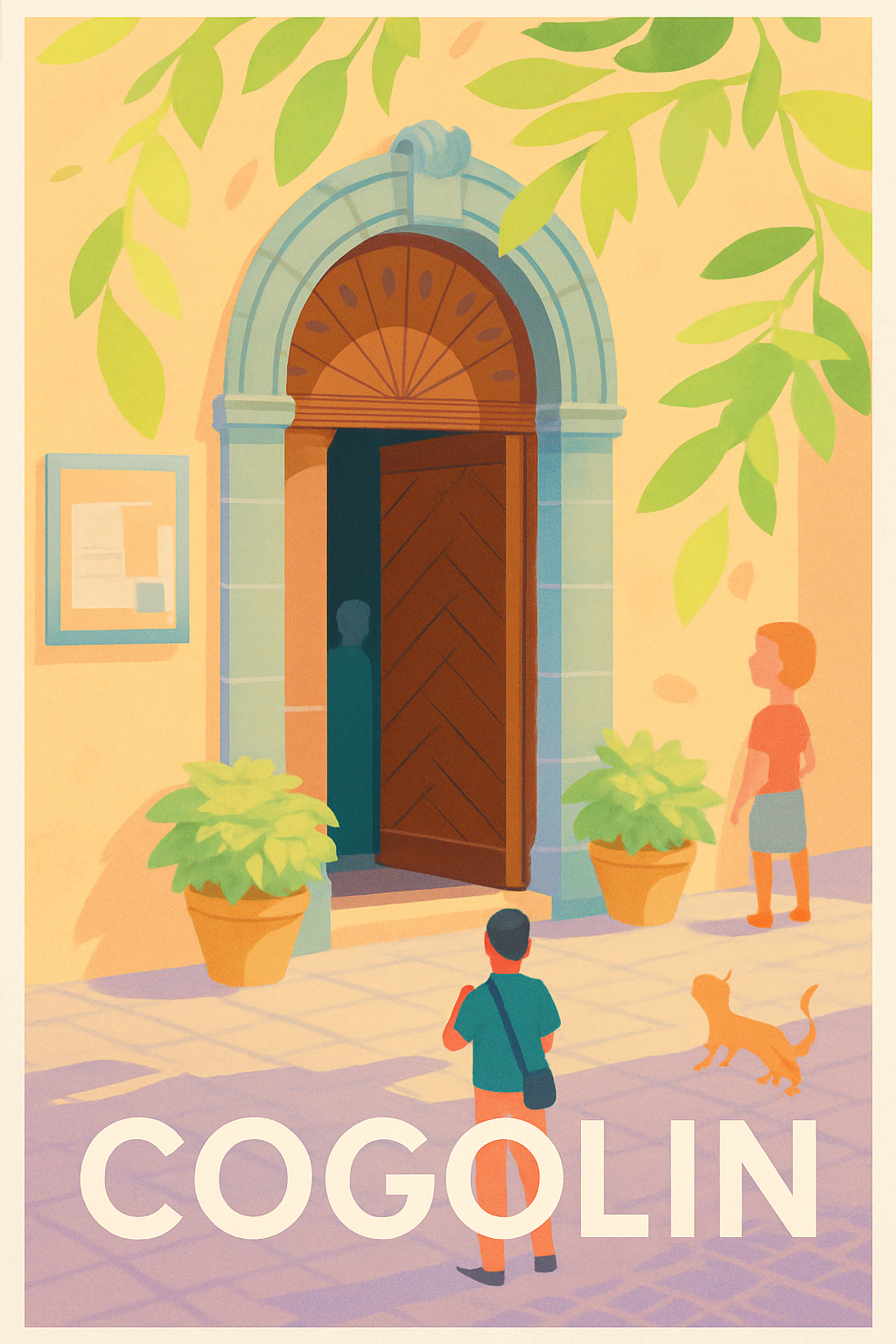 Affiche Cogolin — Charme et douceur provençale · poster d'art de Cogolin