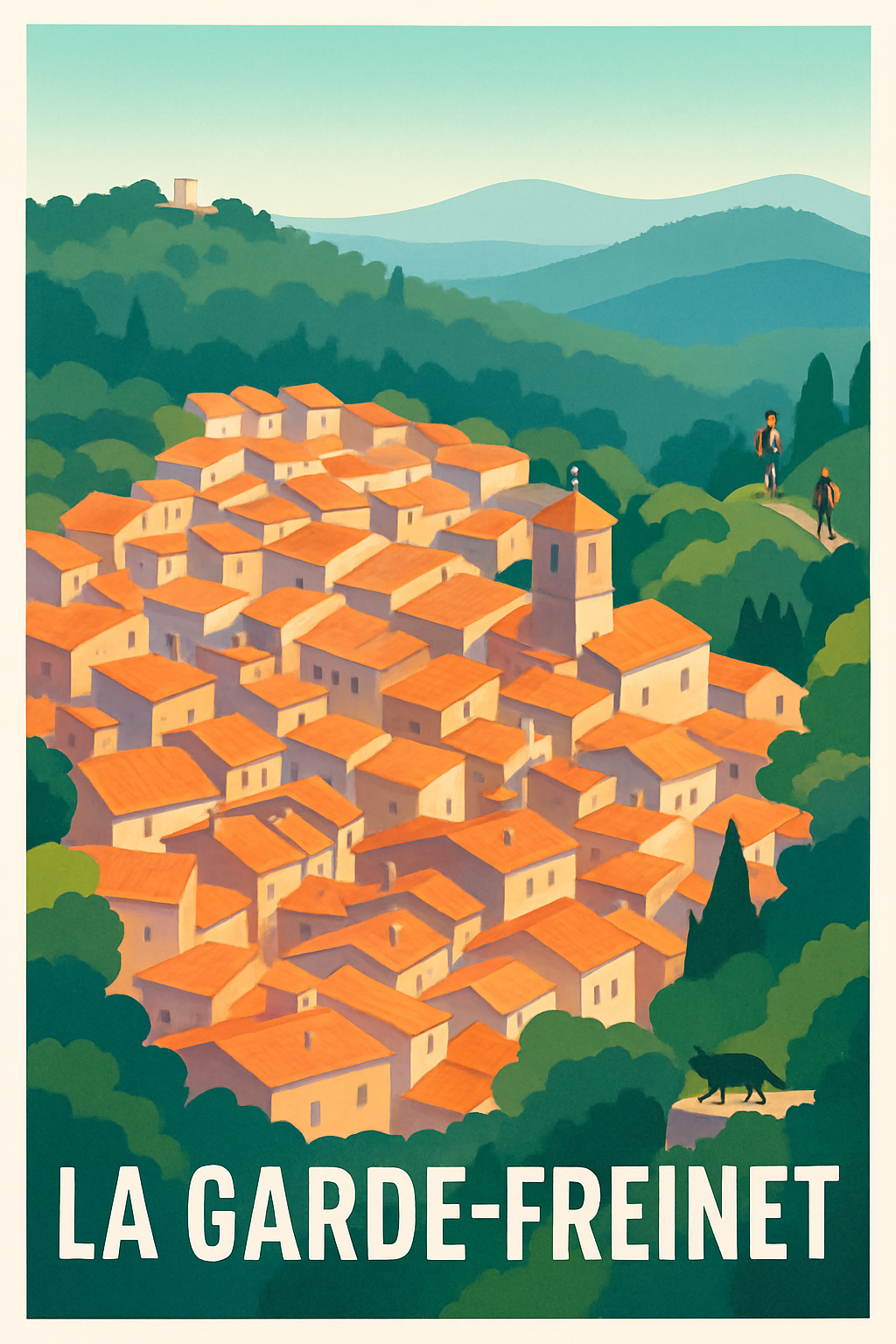 Affiche La Garde-Freinet — Charme authentique au cœur de la nature · poster d'art de La Garde-Freinet