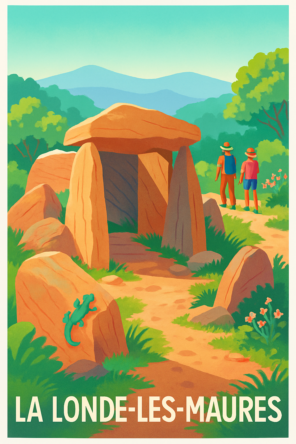 Affiche La Londe-les-Maures — Aventure au cœur de la nature · poster d'art de La Londe-les-Maures
