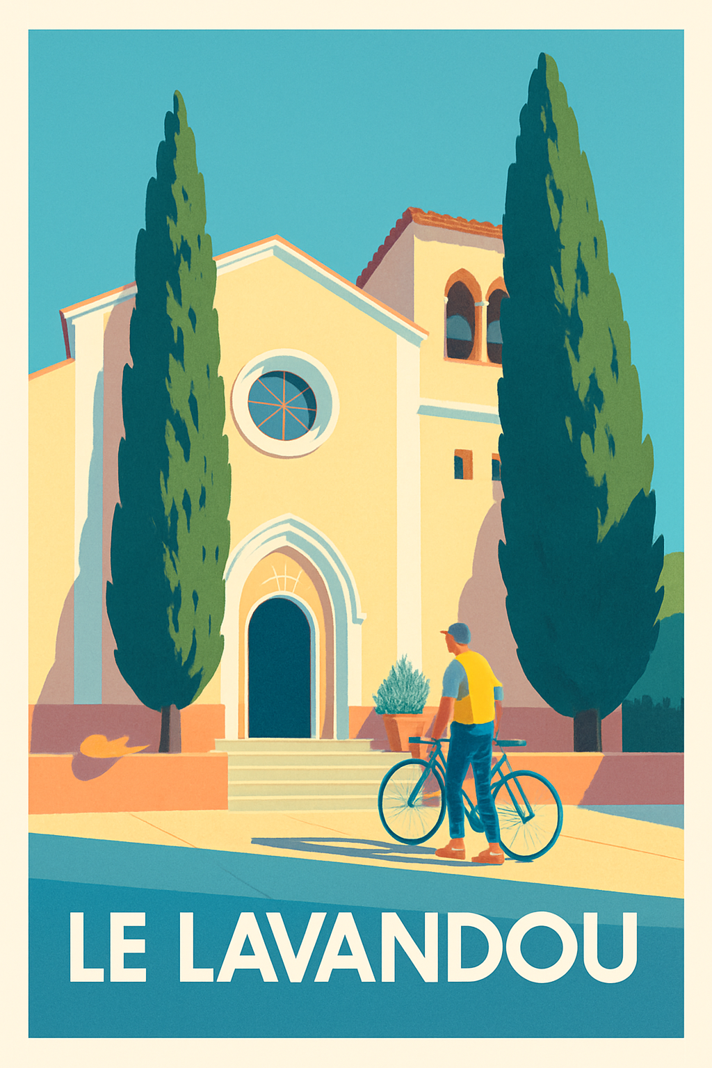 Affiche Le Lavandou — Charme et sérénité méditerranéenne · poster d'art de Le Lavandou