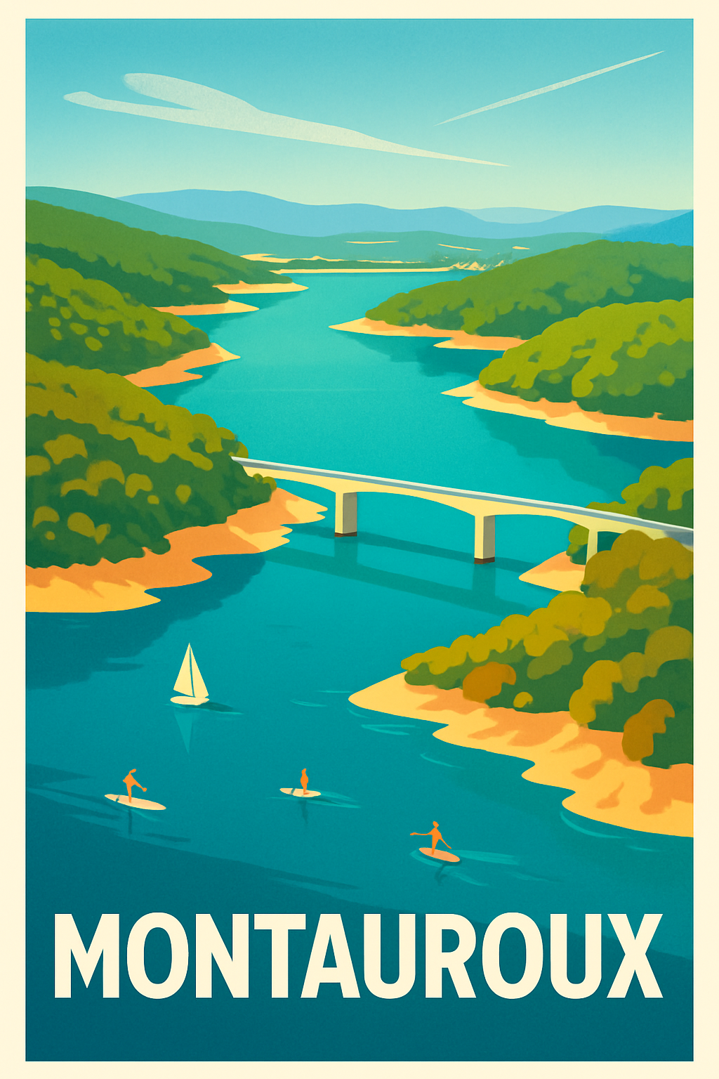 Affiche Montauroux — L'évasion au cœur de la nature azuréenne · poster d'art de Montauroux