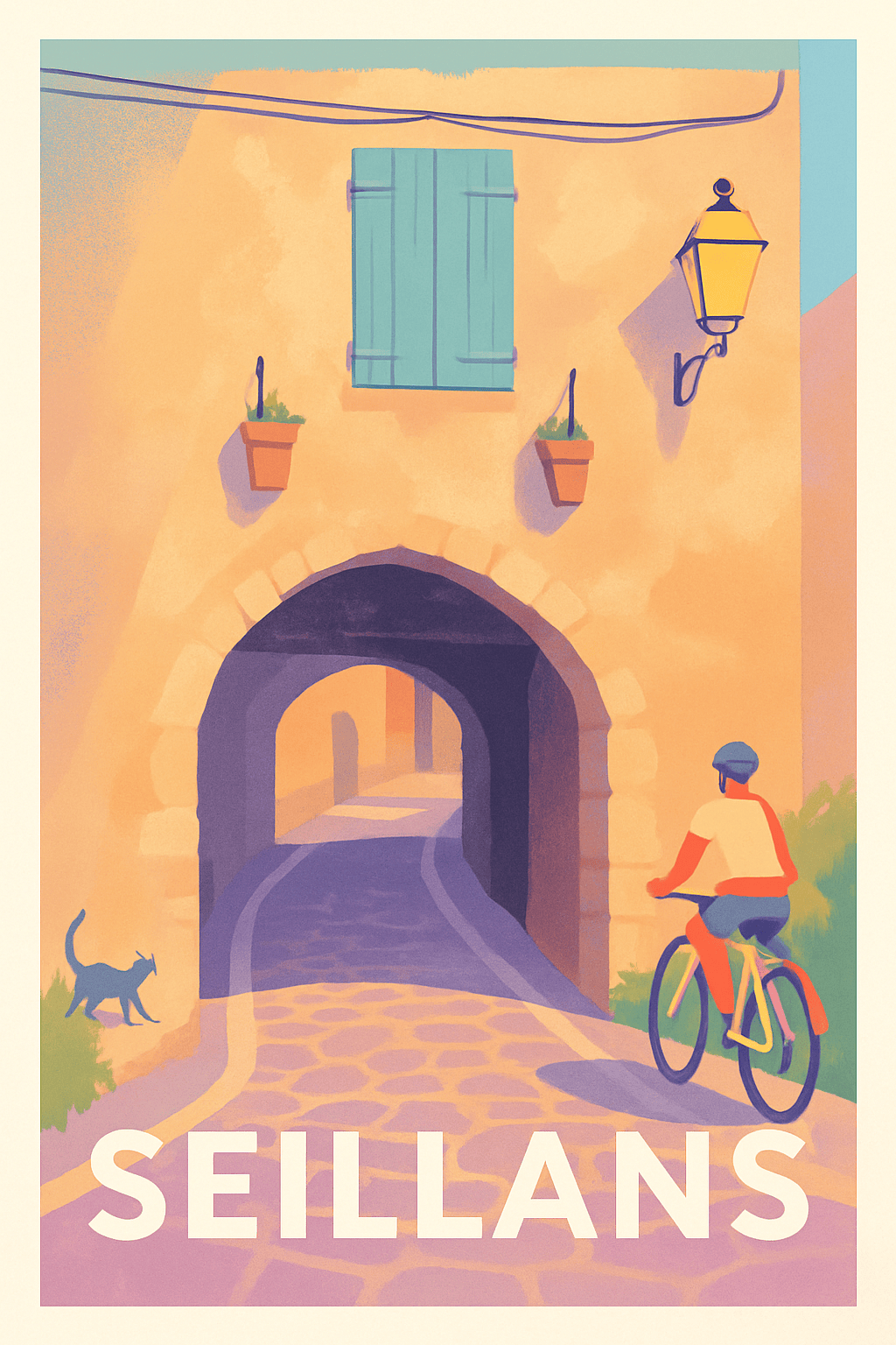 Affiche Seillans — Charme et douceur d’un village provençal · poster d'art de Seillans
