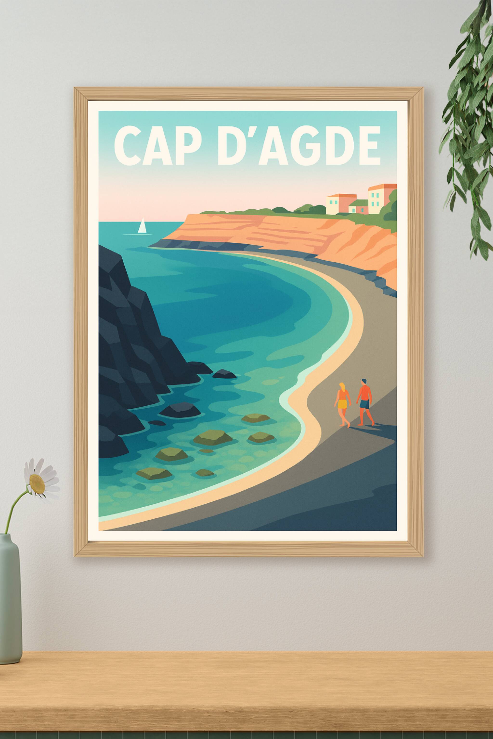 Affiche de Cap d'Agde - L'élégance volcanique de la Grande Conque