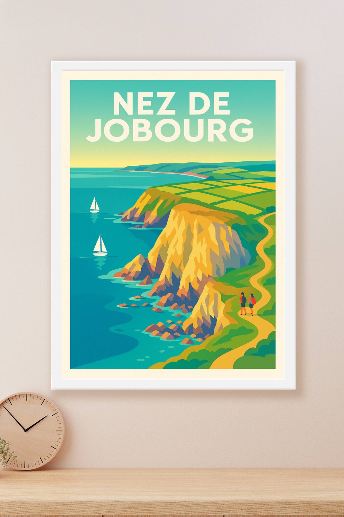 Affiche de Nez de Jobourg - Les falaises majestueuses du Cotentin