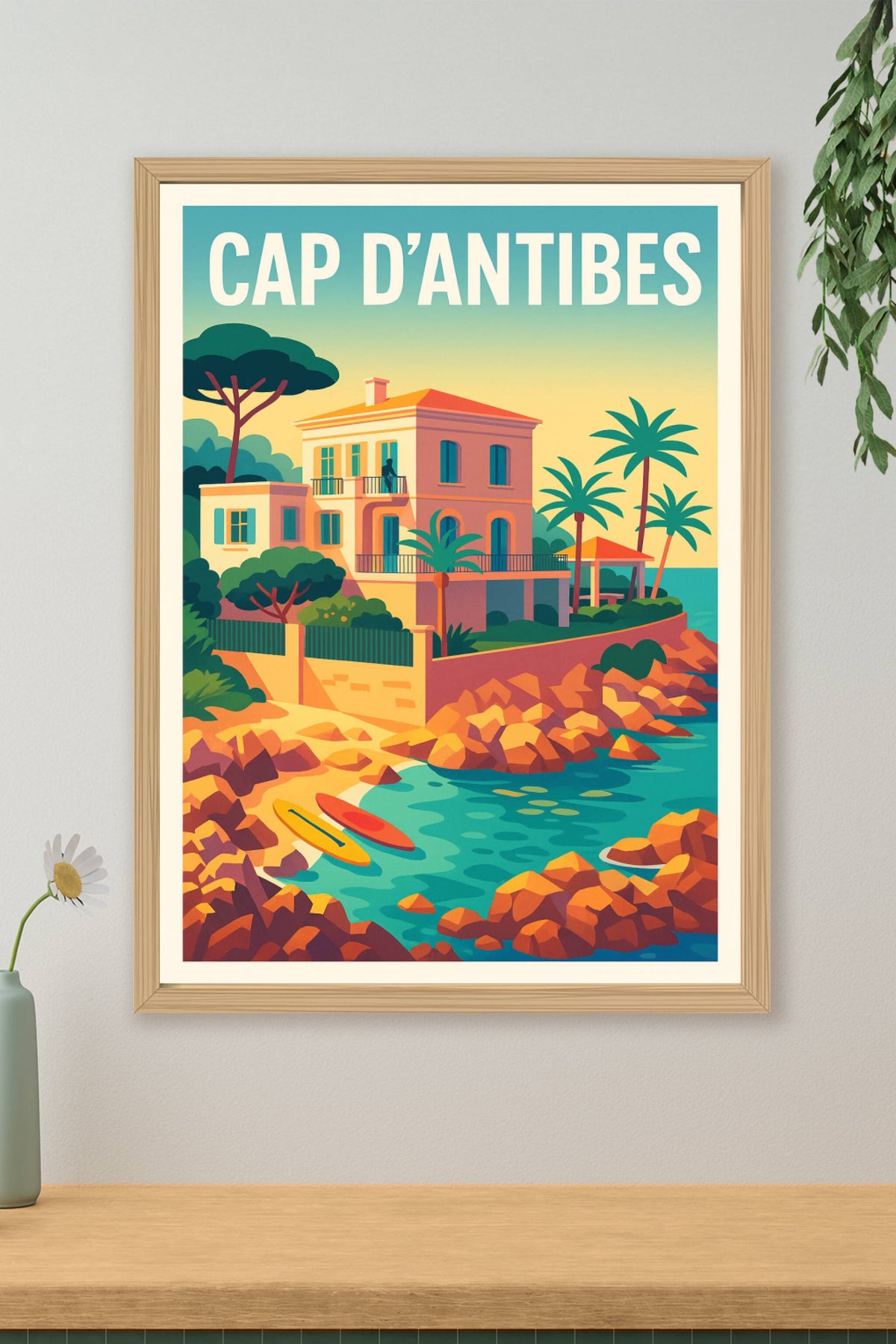 Affiche de Cap d'Antibes - L'élégance ensoleillée de la Riviera