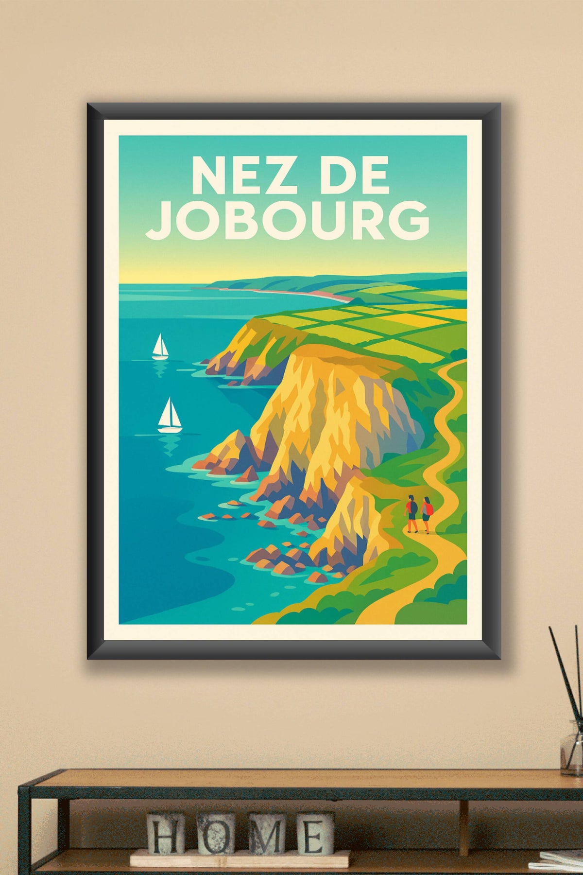 Affiche de Nez de Jobourg - Les falaises majestueuses du Cotentin
