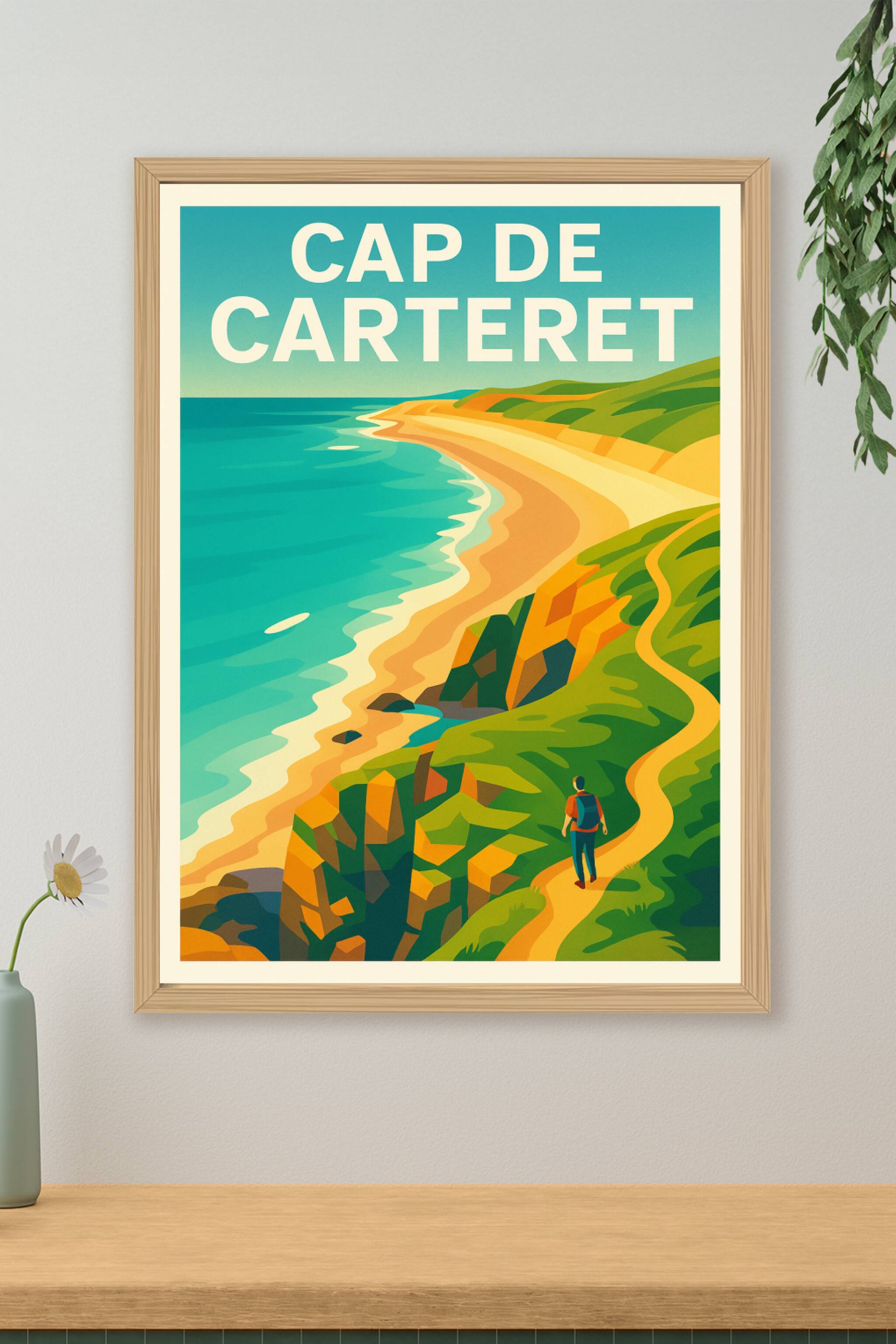 Affiche de Cap de Carteret - L'évasion sauvage entre falaises et océan