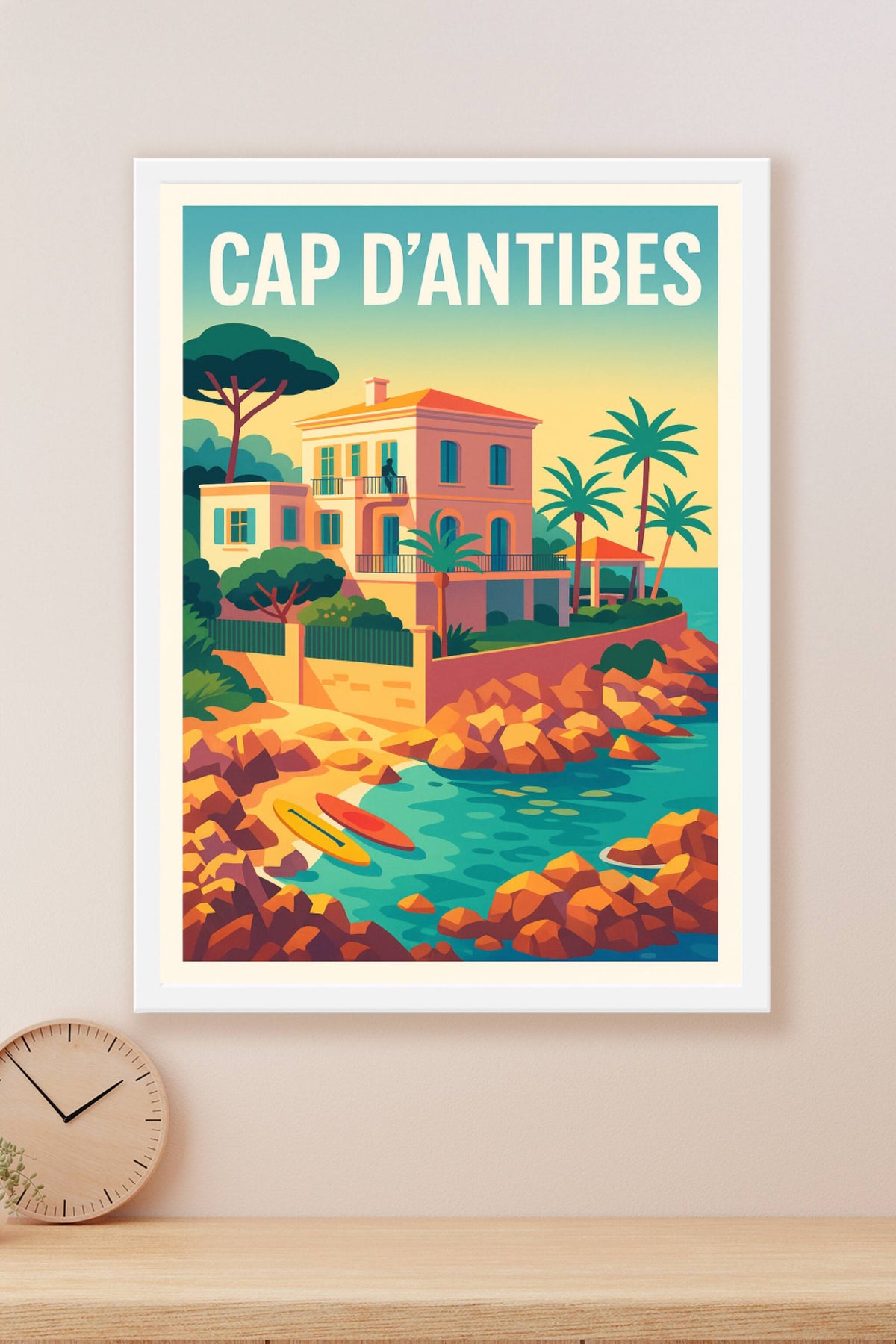 Affiche de Cap d'Antibes - L'élégance ensoleillée de la Riviera