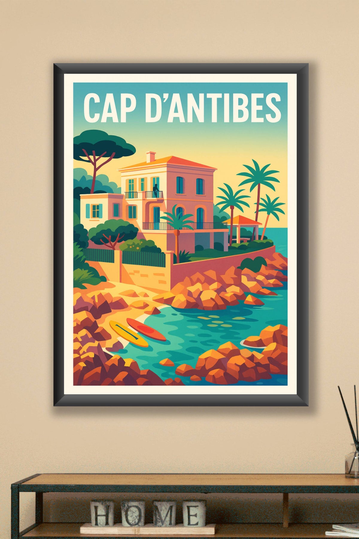 Affiche de Cap d'Antibes - L'élégance ensoleillée de la Riviera