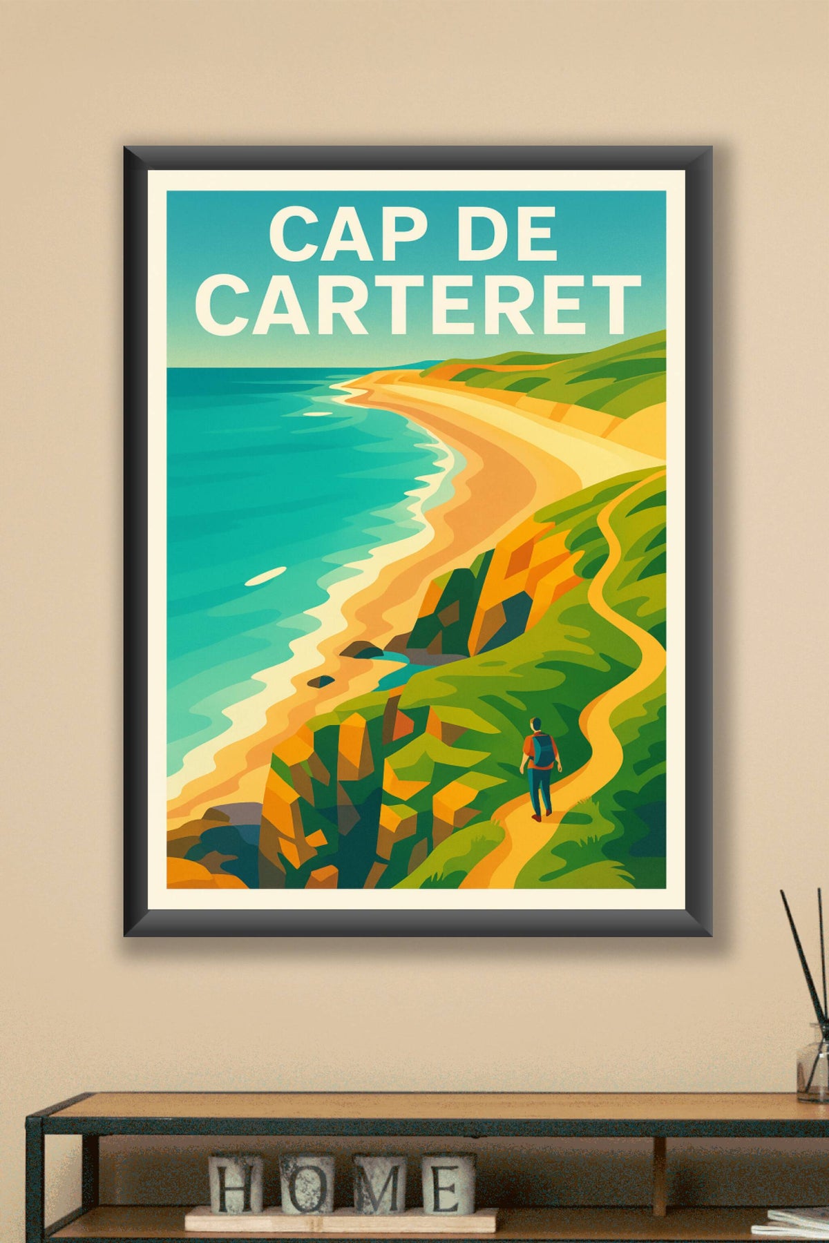 Affiche de Cap de Carteret - L'évasion sauvage entre falaises et océan