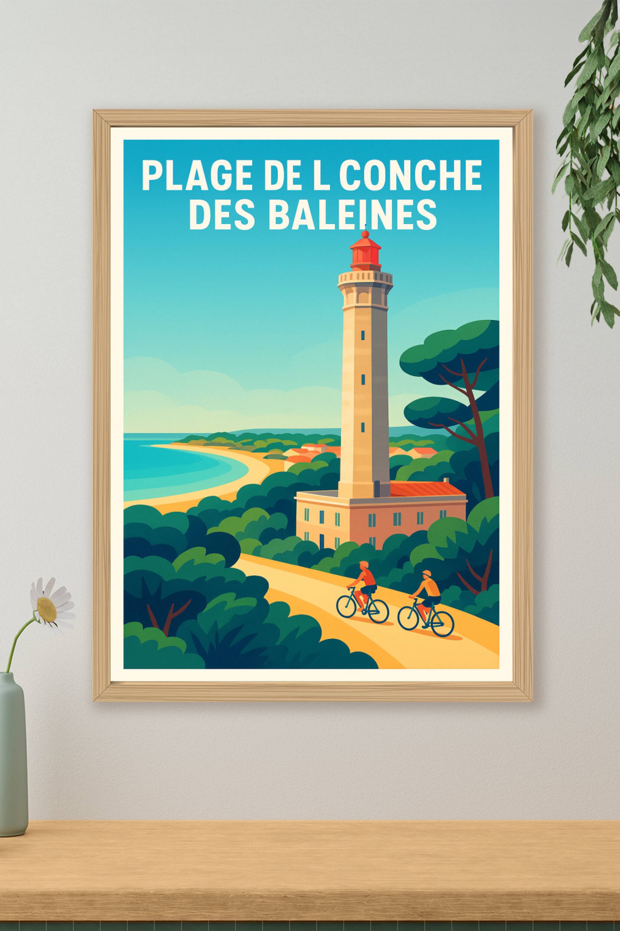 Affiche de Plage de la Conche des Baleines - Évasion iodée sur l'Île de Ré