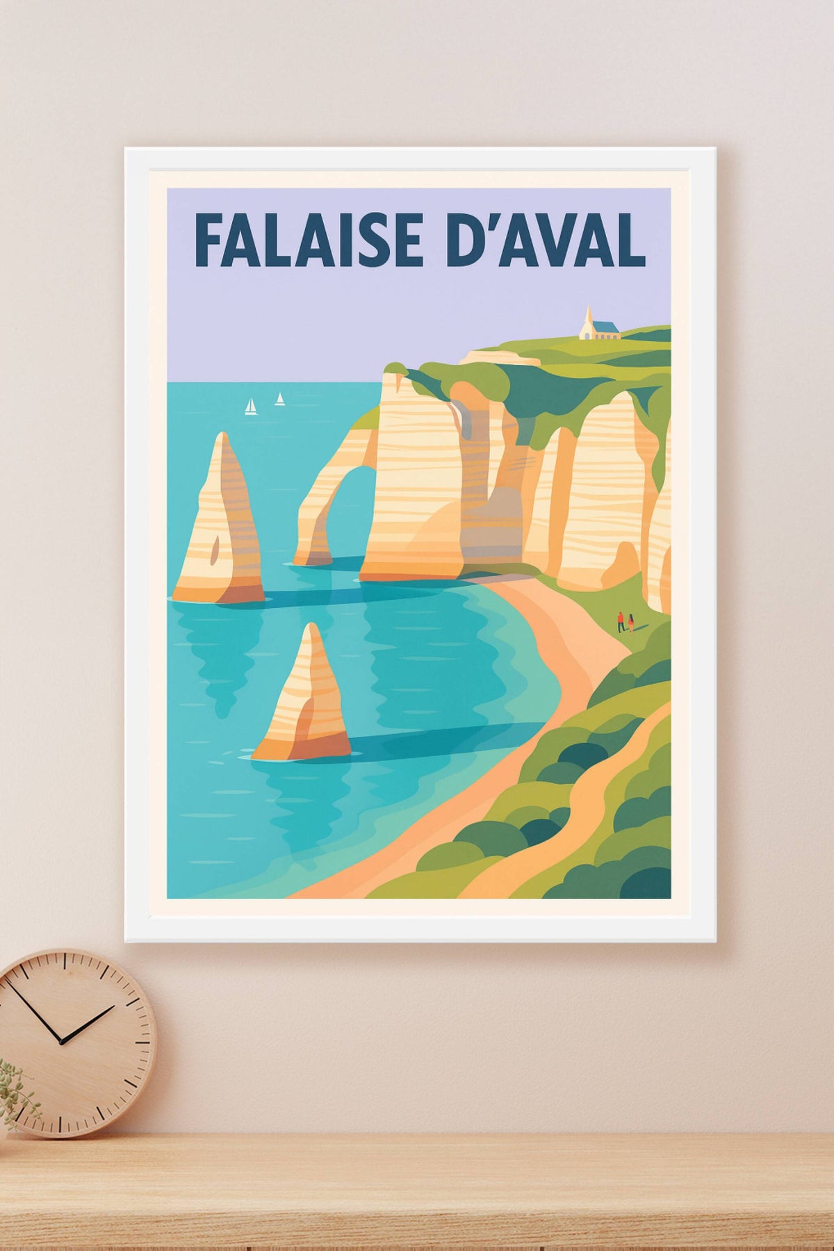 Affiche de Falaise d'Aval - L'éclat majestueux d'Étretat chez vous