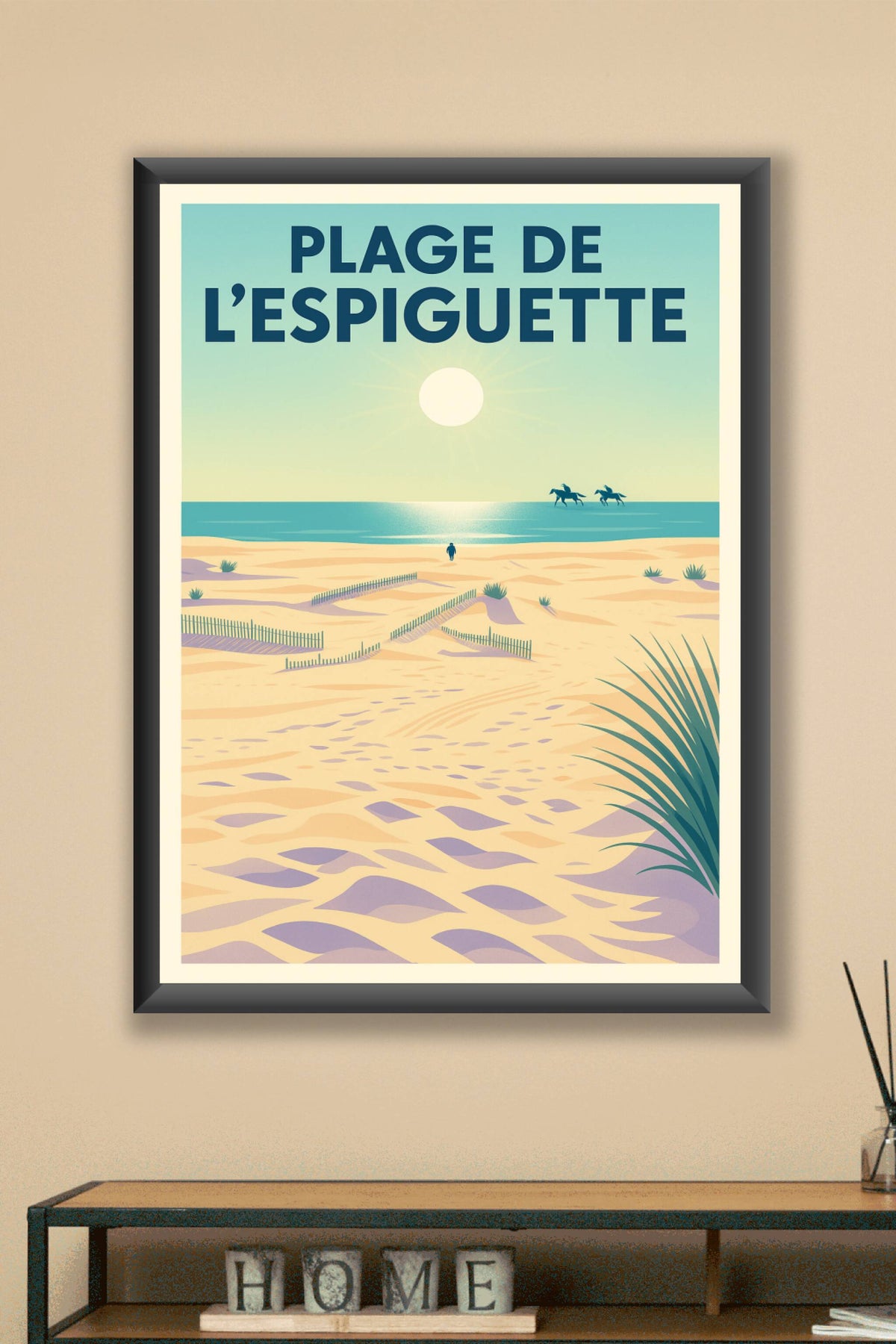Affiche de Plage de l'Espiguette - L'immensité sauvage de la Camargue