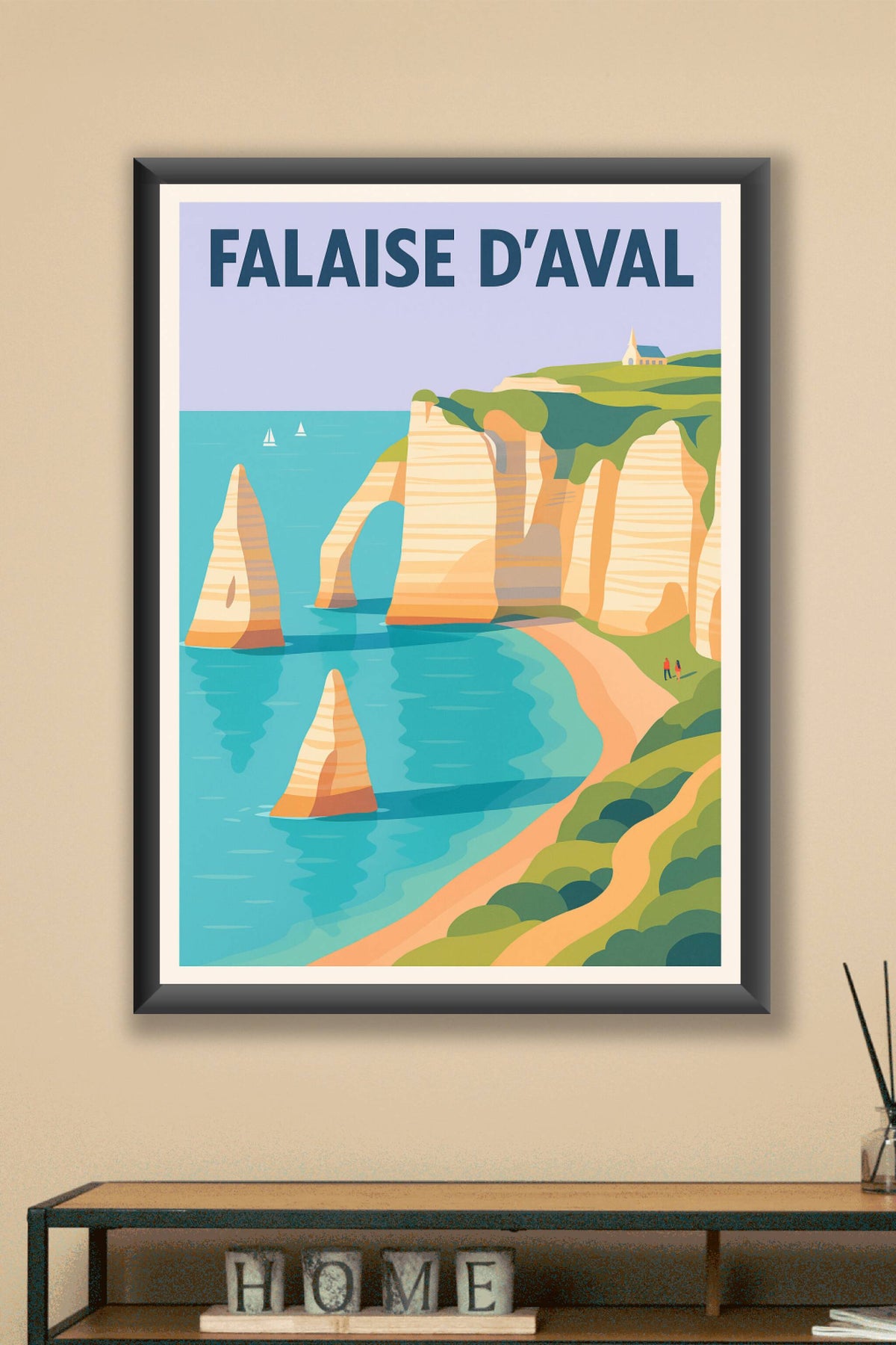 Affiche de Falaise d'Aval - L'éclat majestueux d'Étretat chez vous