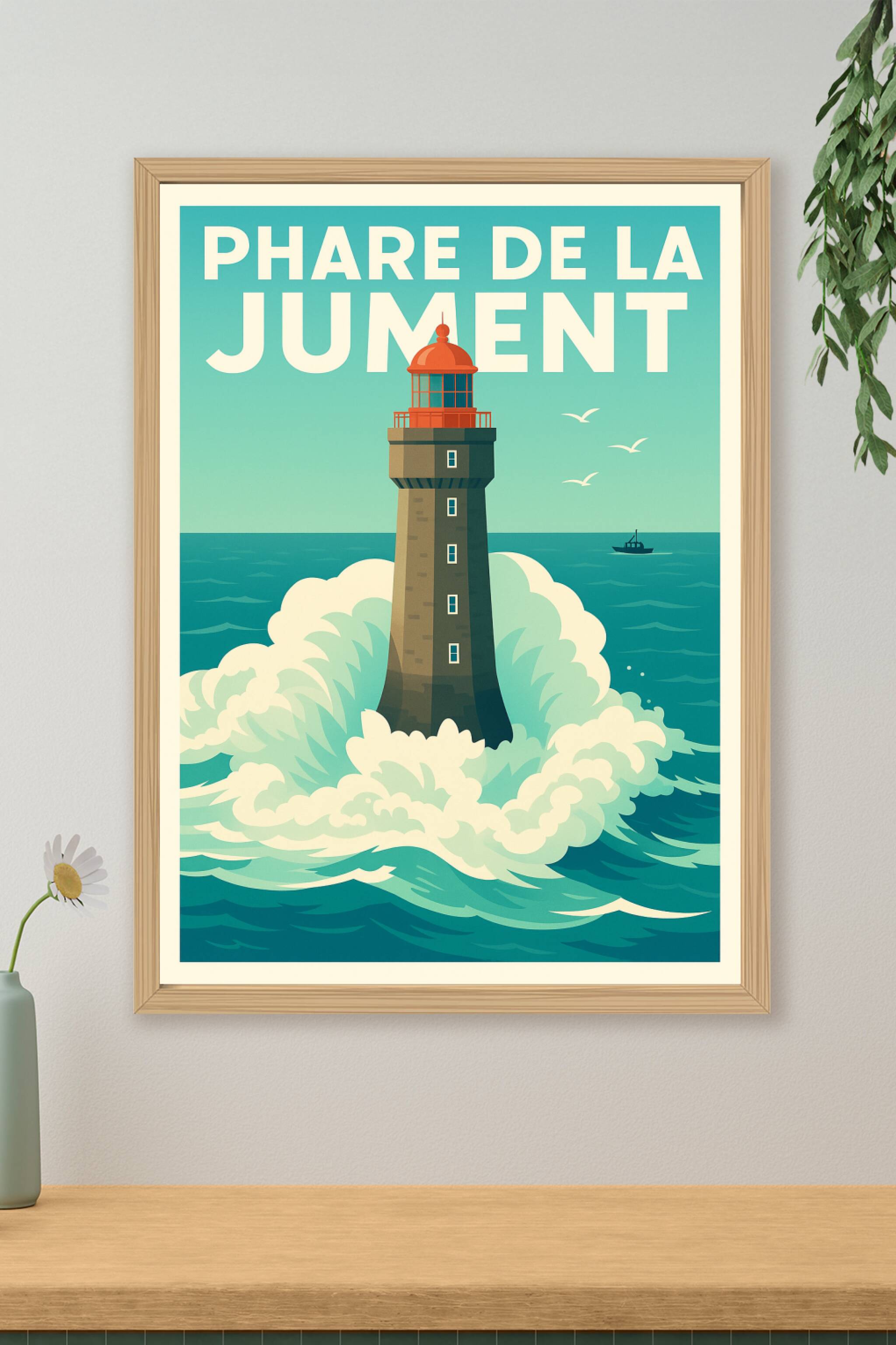 Affiche de Phare de la Jument - La force sauvage de l'océan Breton