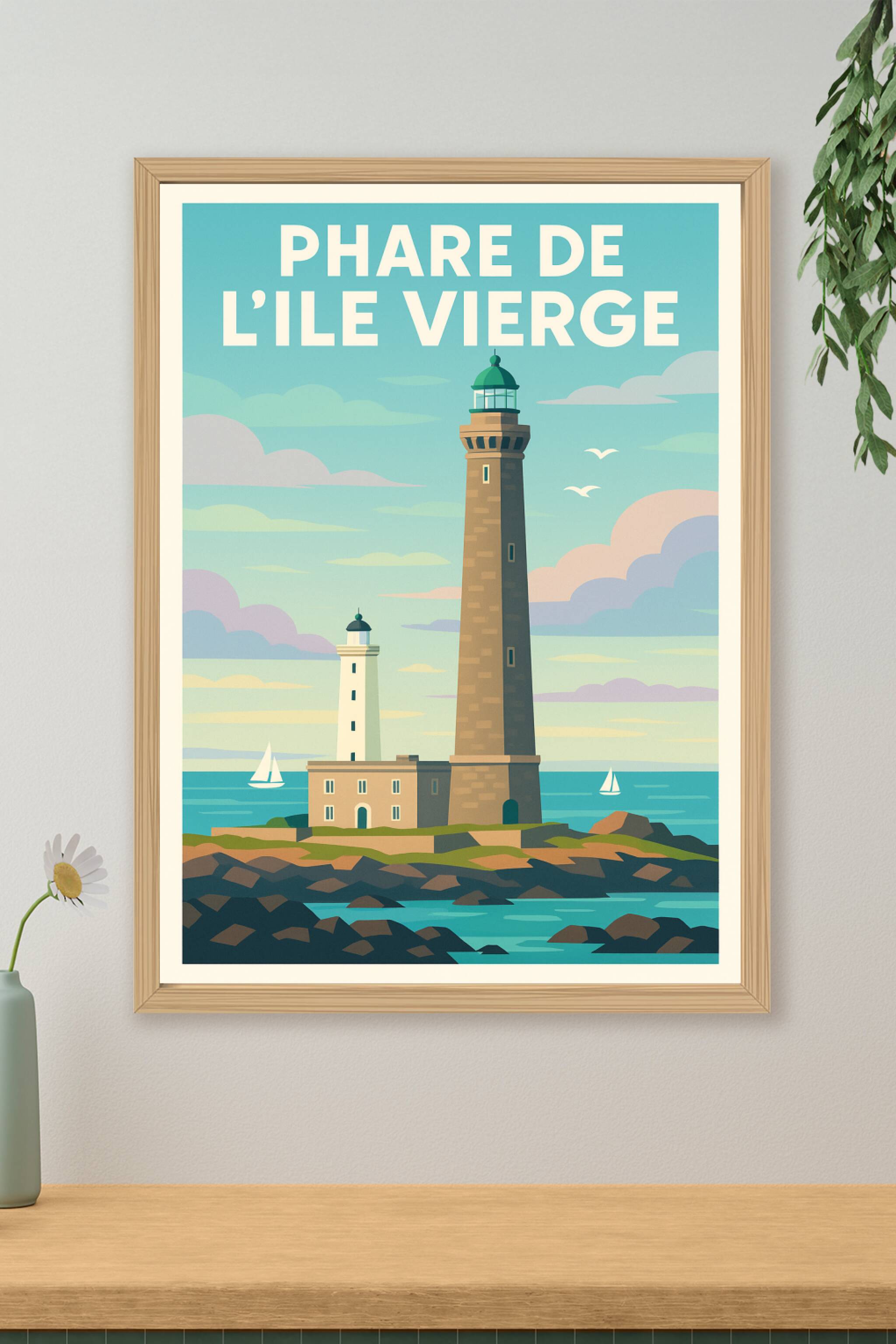 Affiche de Phare de l'Île Vierge - L'éclat majestueux du Finistère