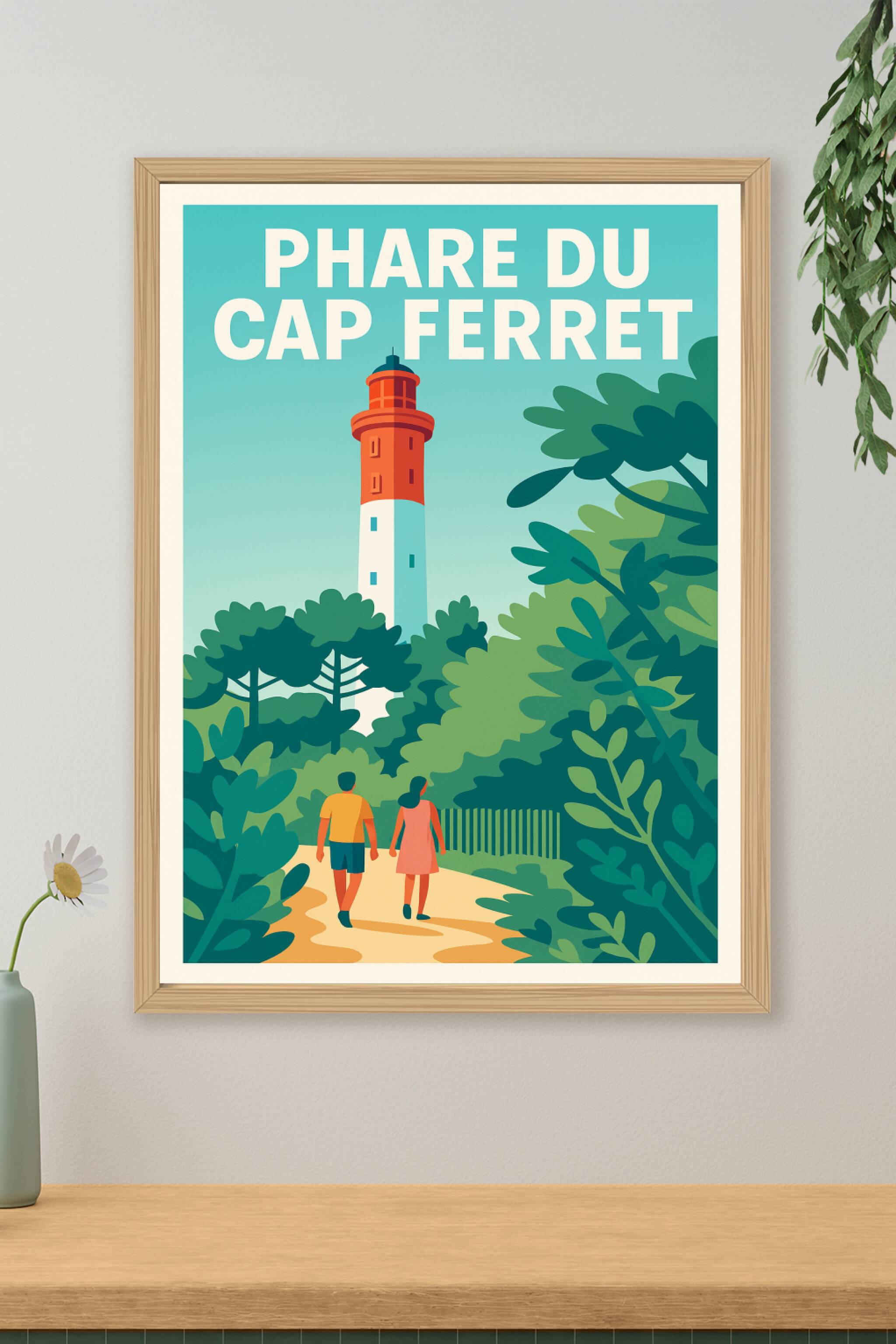 Affiche de Phare du Cap Ferret - L'élégance sauvage du Bassin d'Arcachon
