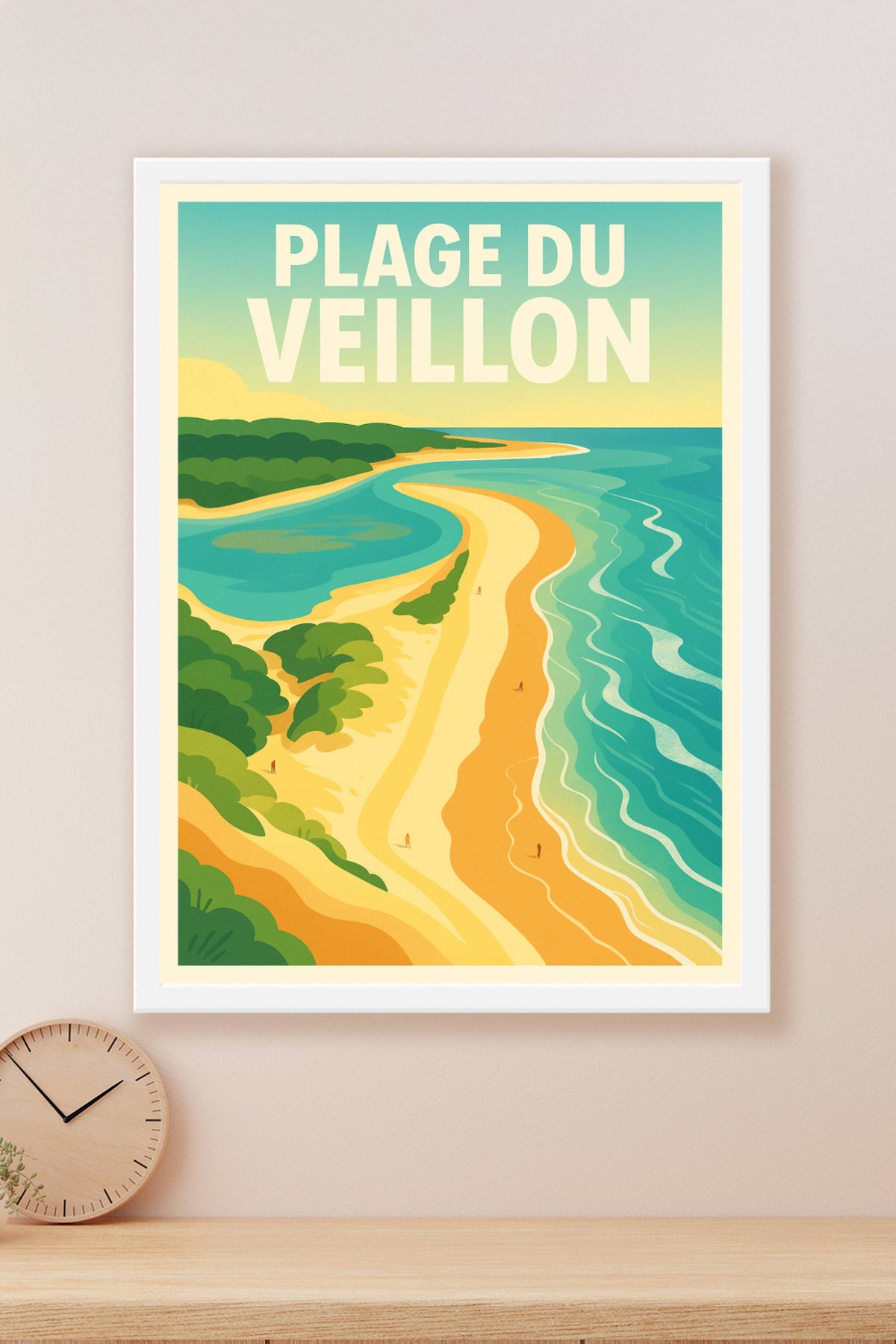 Affiche de Plage du Veillon - L'éclat sauvage de la côte vendéenne