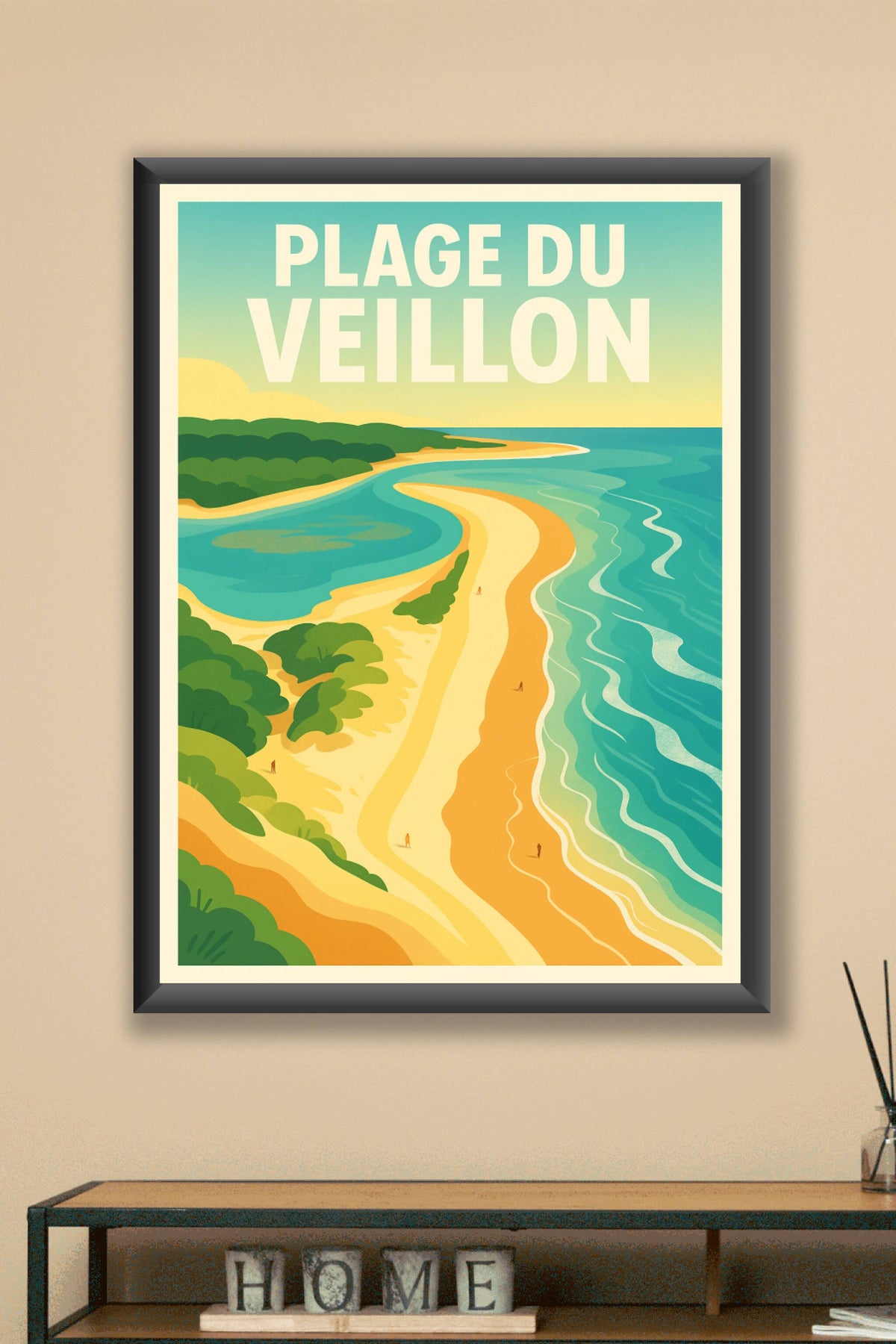 Affiche de Plage du Veillon - L'éclat sauvage de la côte vendéenne
