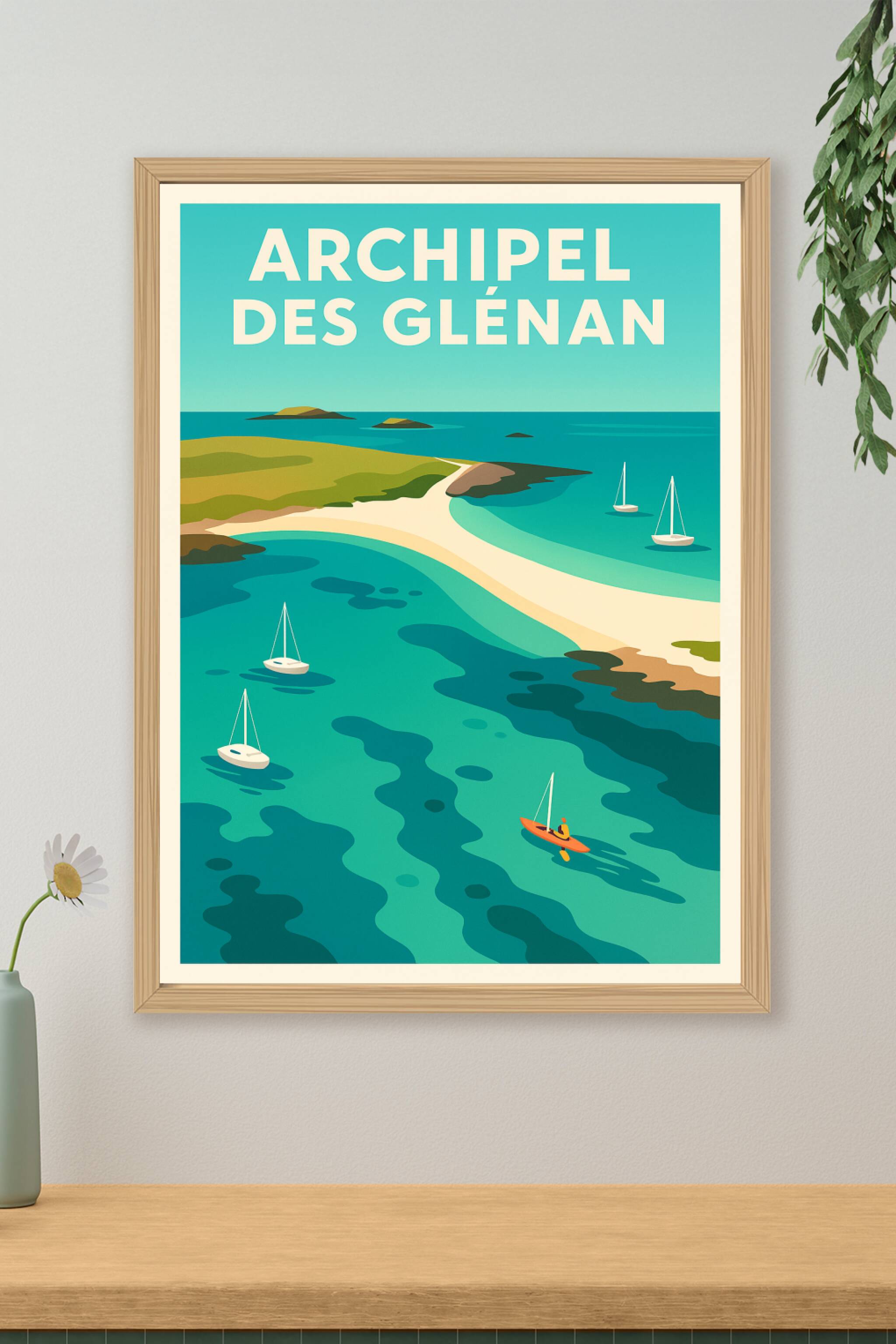 Affiche de Archipel des Glénan - Le lagon breton aux eaux turquoise