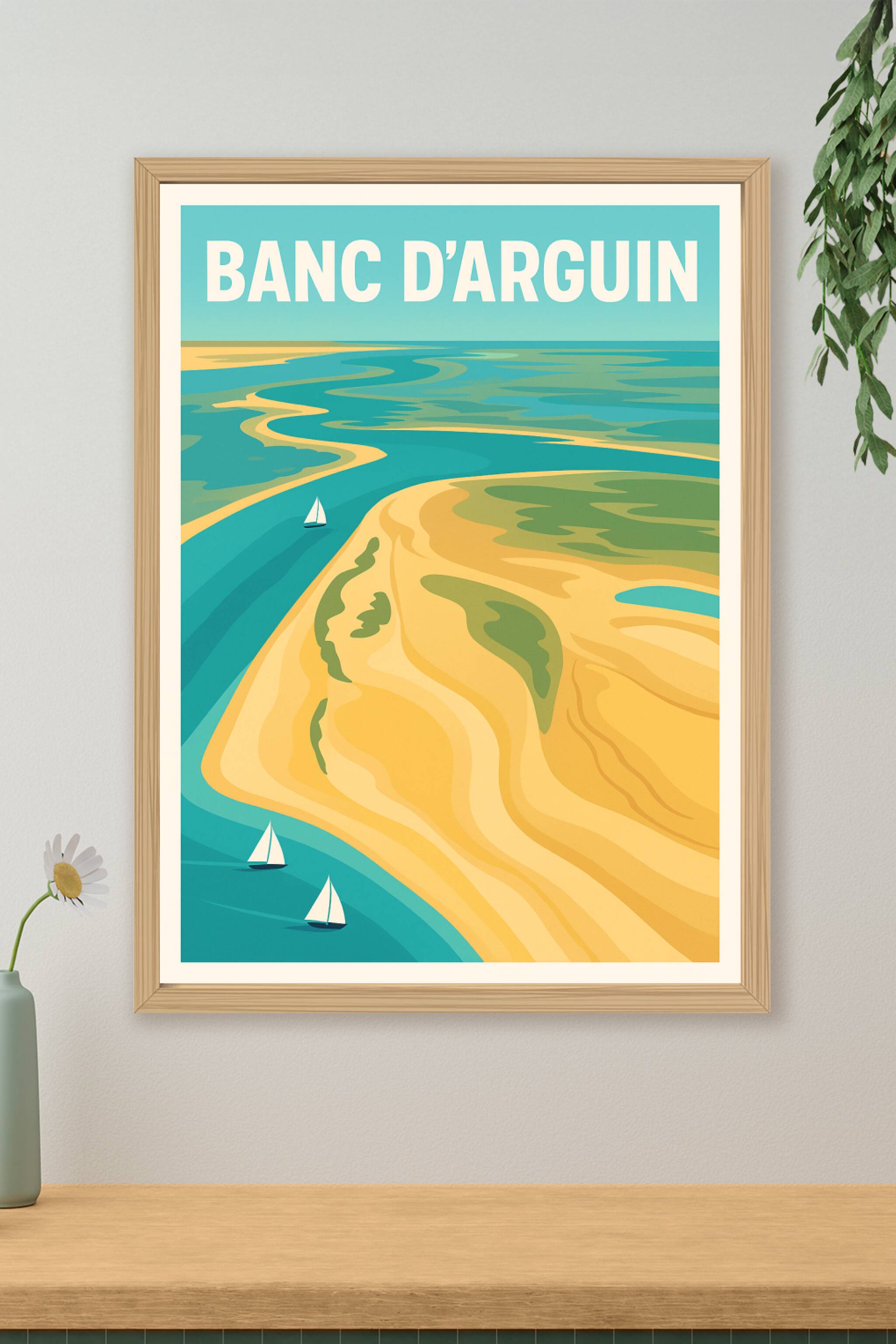 Affiche de Banc d'Arguin - L'évasion entre dunes et océan