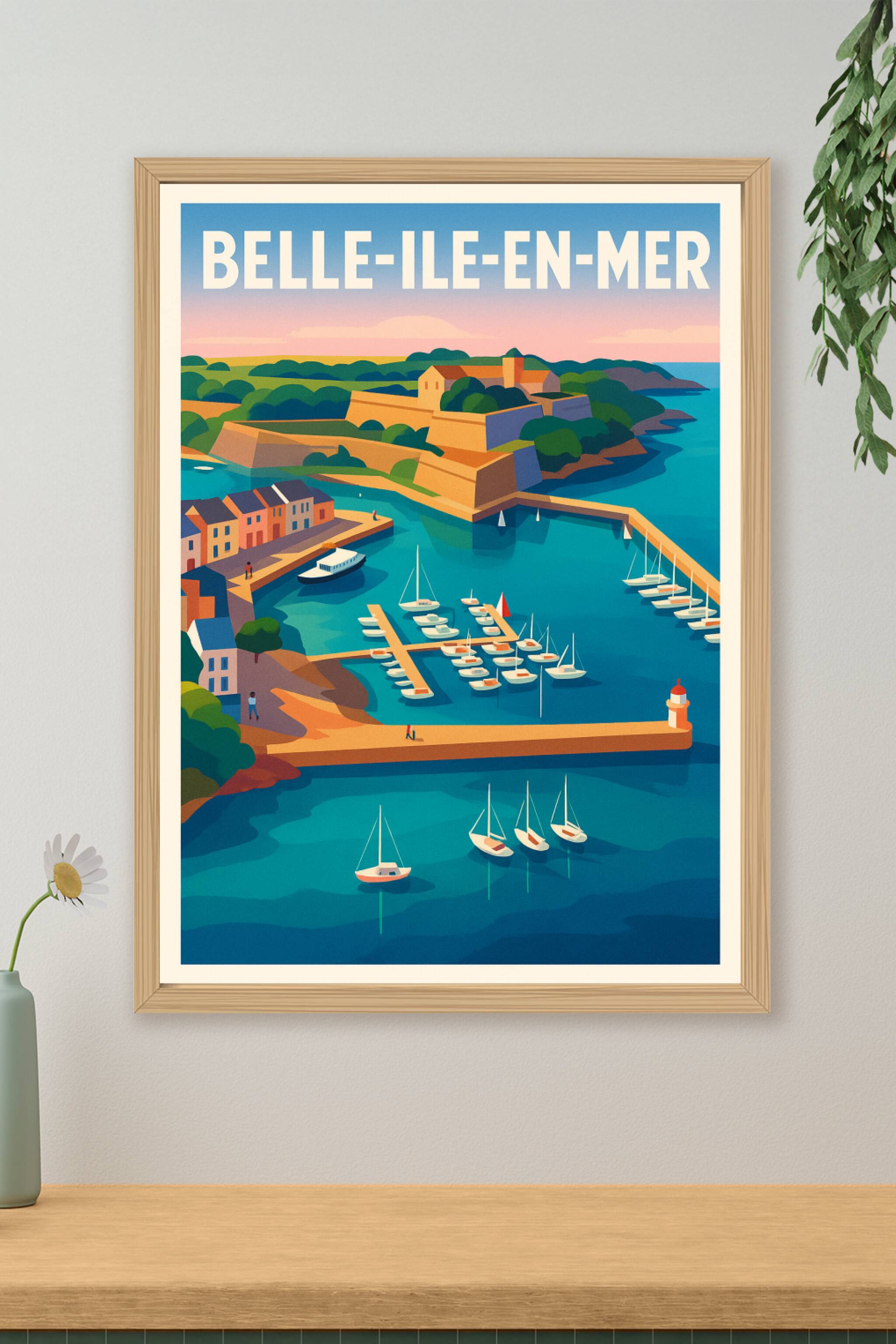 Affiche de Belle-Île-en-Mer - L'éclat du Palais et de sa Citadelle