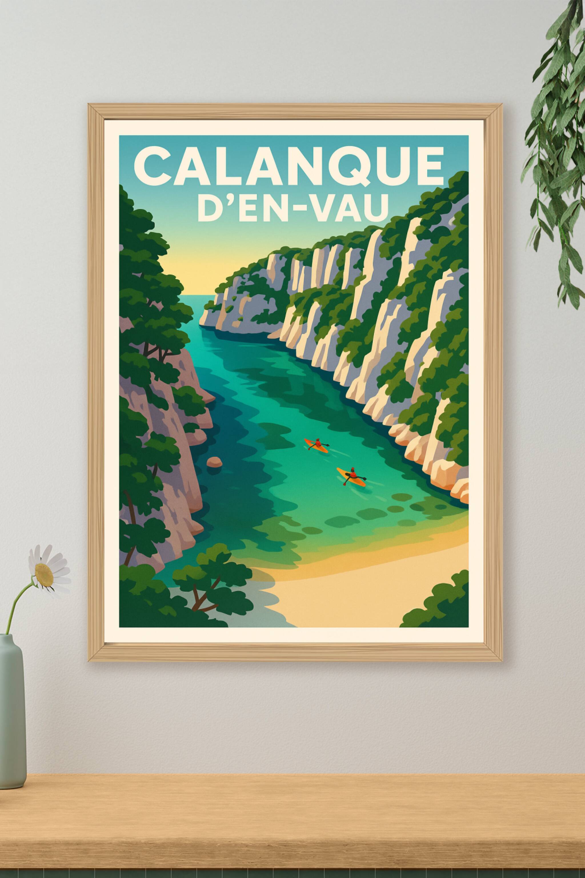 Affiche de Calanque d'En-Vau - Évasion azur au cœur des falaises