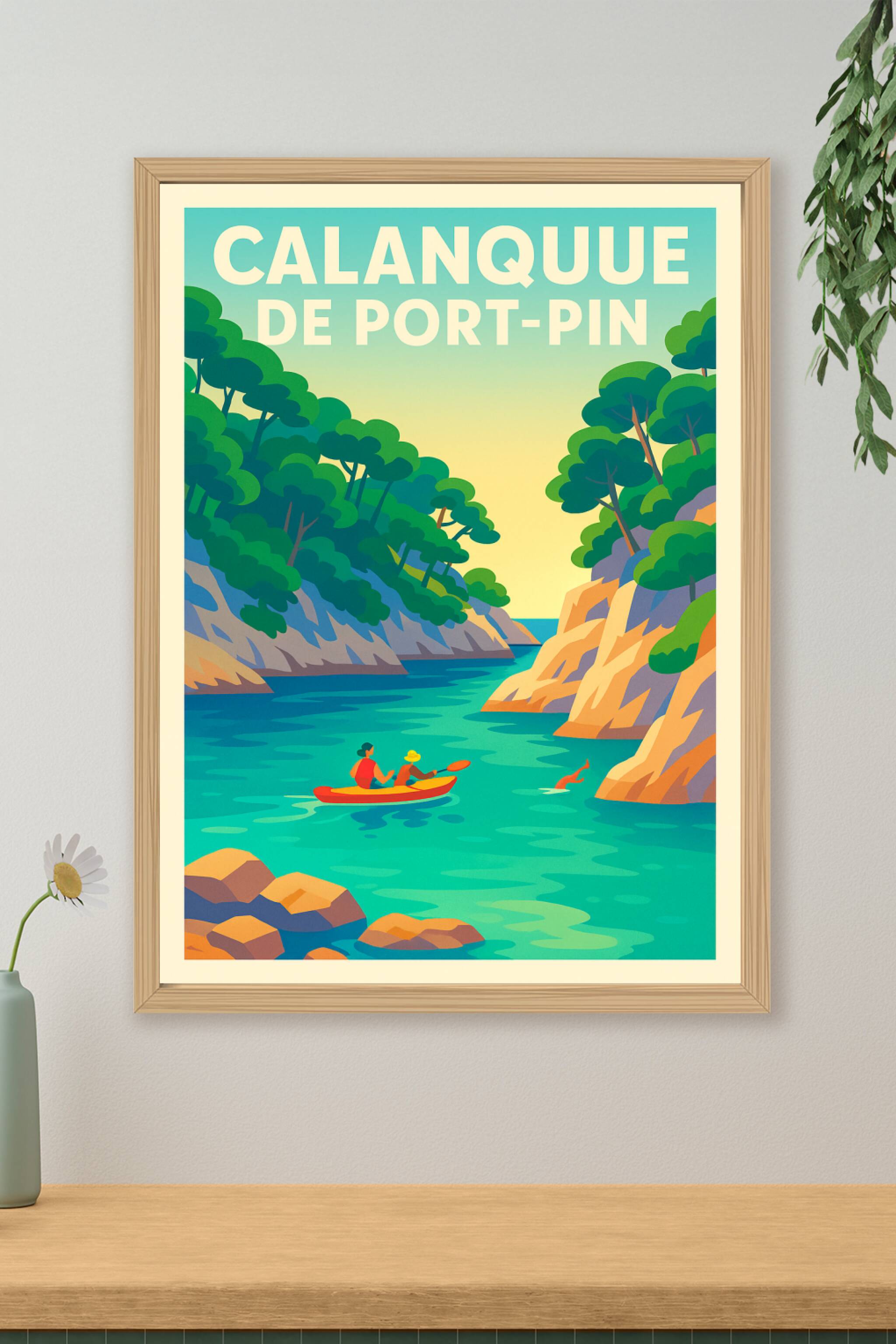 Affiche de Calanque de Port-Pin - Évasion azur au cœur de la Provence