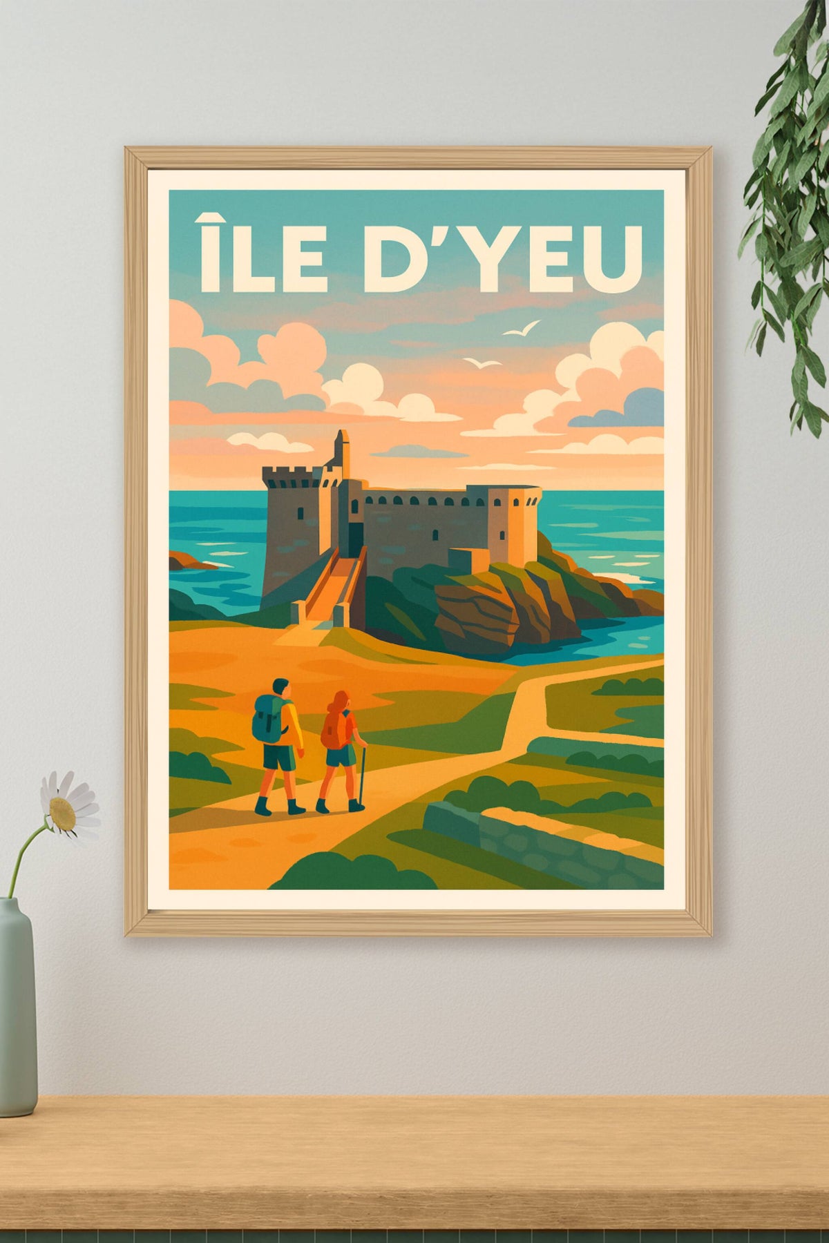 Affiche de Île d'Yeu - L'évasion sauvage et médiévale au cœur de l'Atlantique