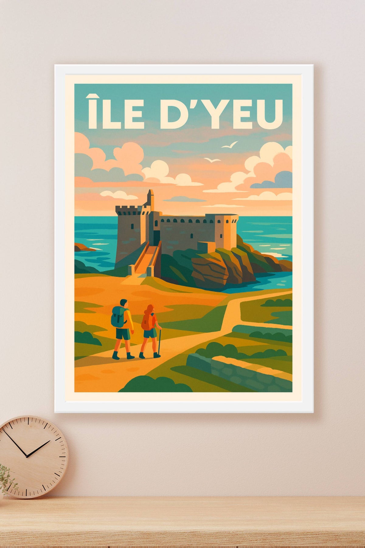 Affiche de Île d'Yeu - L'évasion sauvage et médiévale au cœur de l'Atlantique