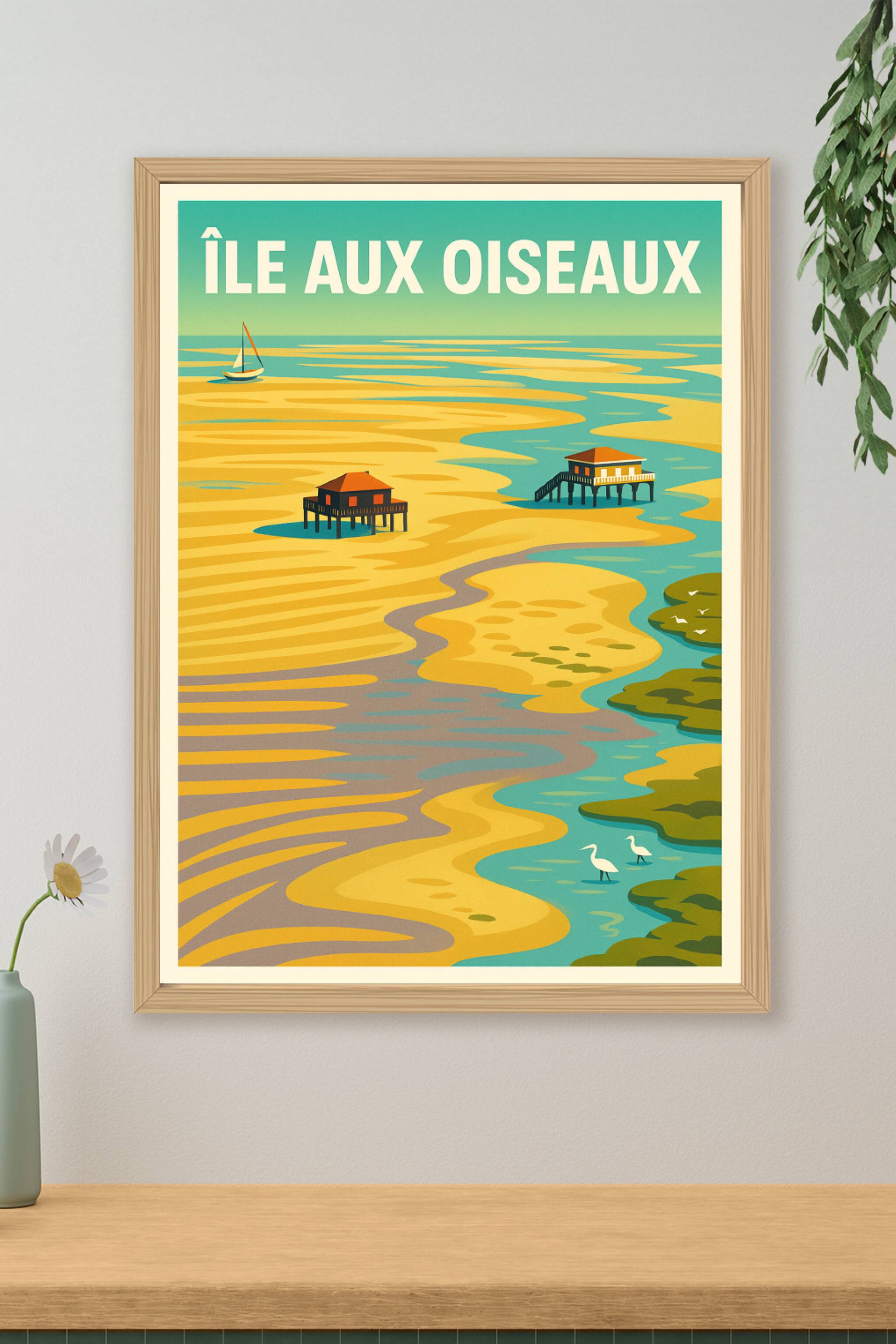Affiche de Île aux Oiseaux - L'élégance sauvage du Bassin d'Arcachon