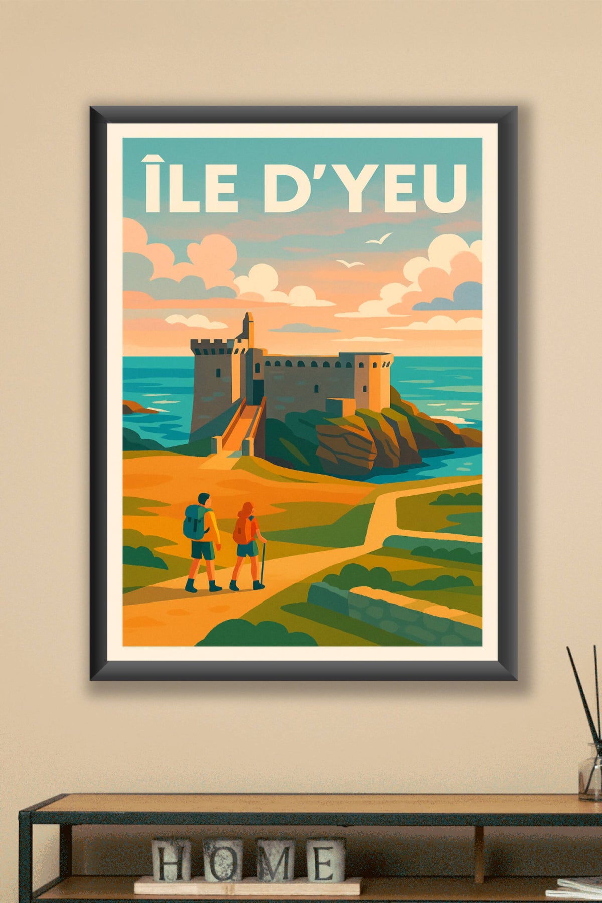 Affiche de Île d'Yeu - L'évasion sauvage et médiévale au cœur de l'Atlantique