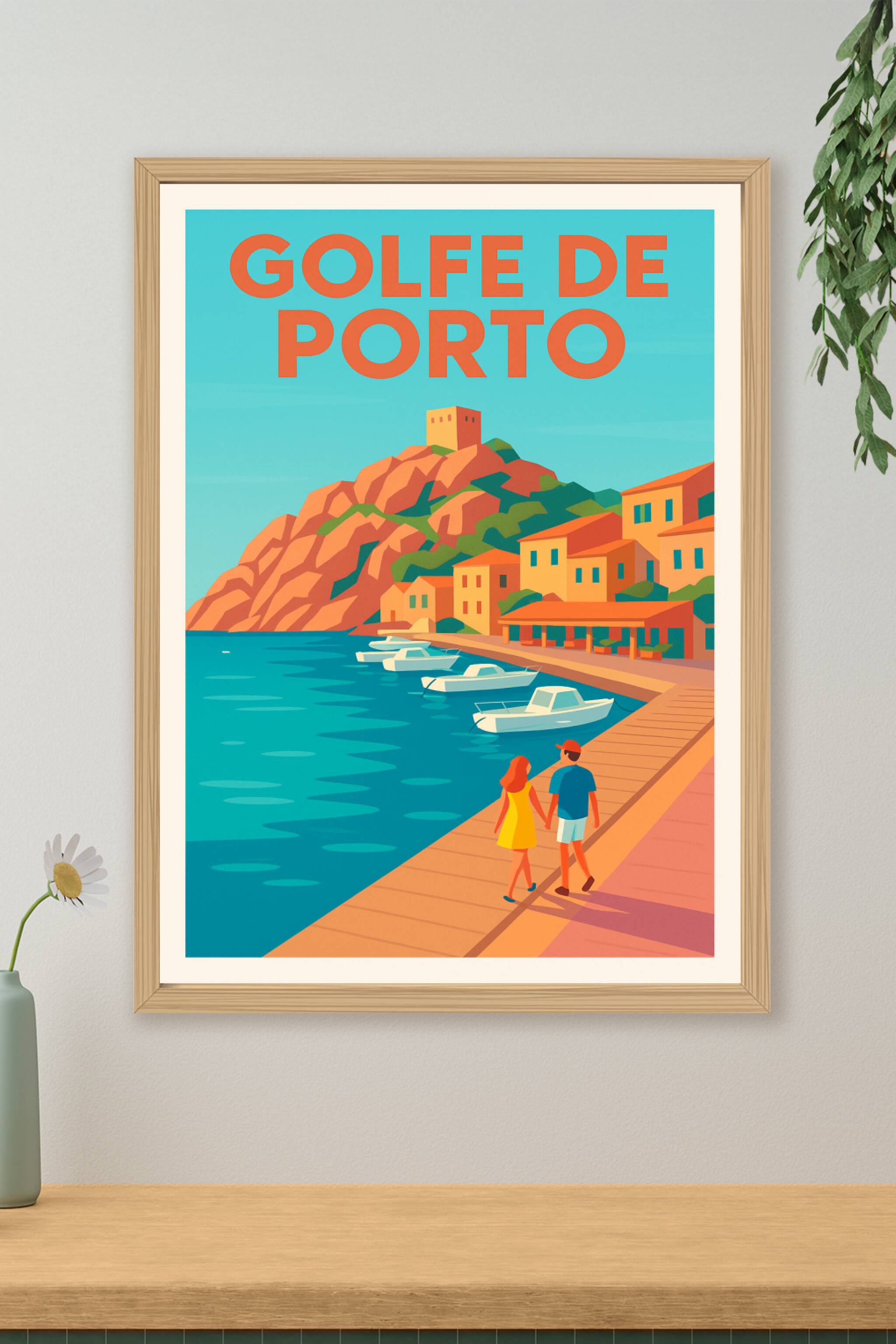 Affiche de Golfe de Porto - L'éclat de la Corse entre mer et montagnes