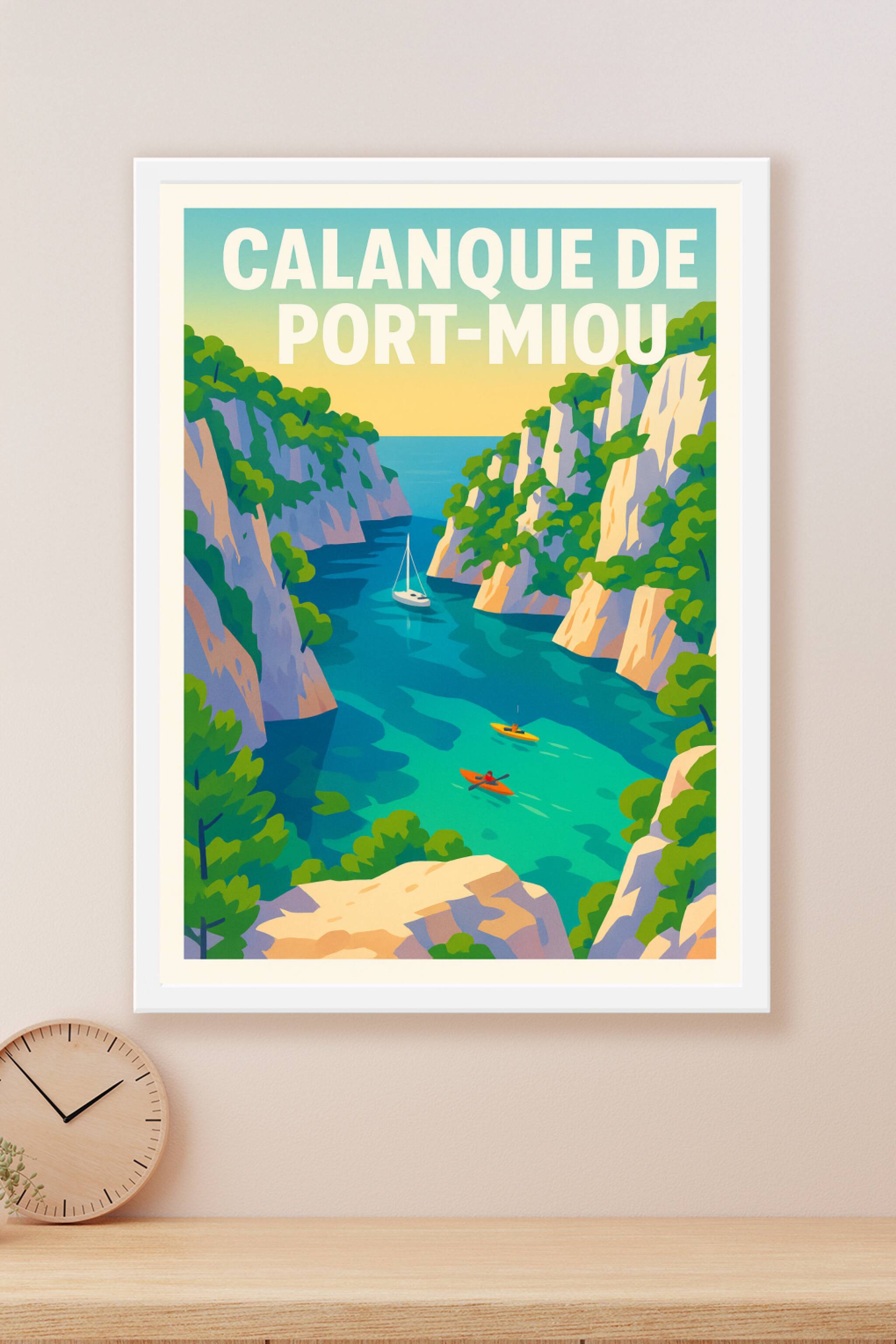 Affiche Calanque de Port-Miou — L'éclat de la Provence dans votre décoration · poster d'art de Calanque de Port-Miou