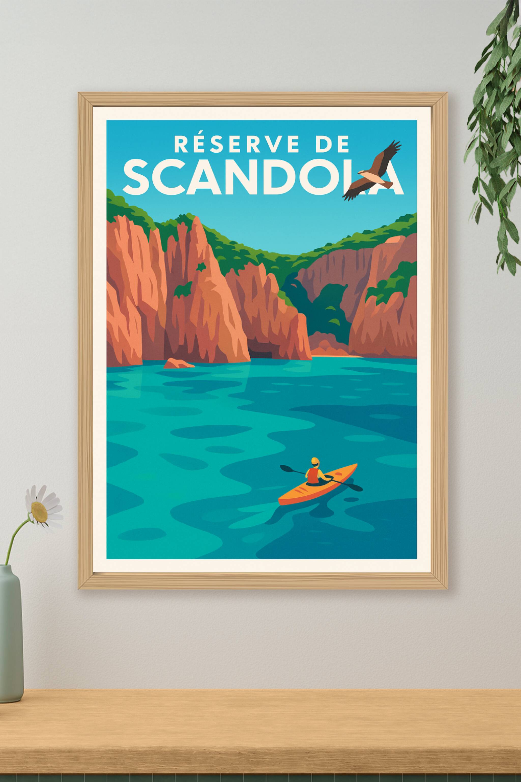 Affiche de Réserve de Scandola - Évasion sauvage au cœur de la Corse