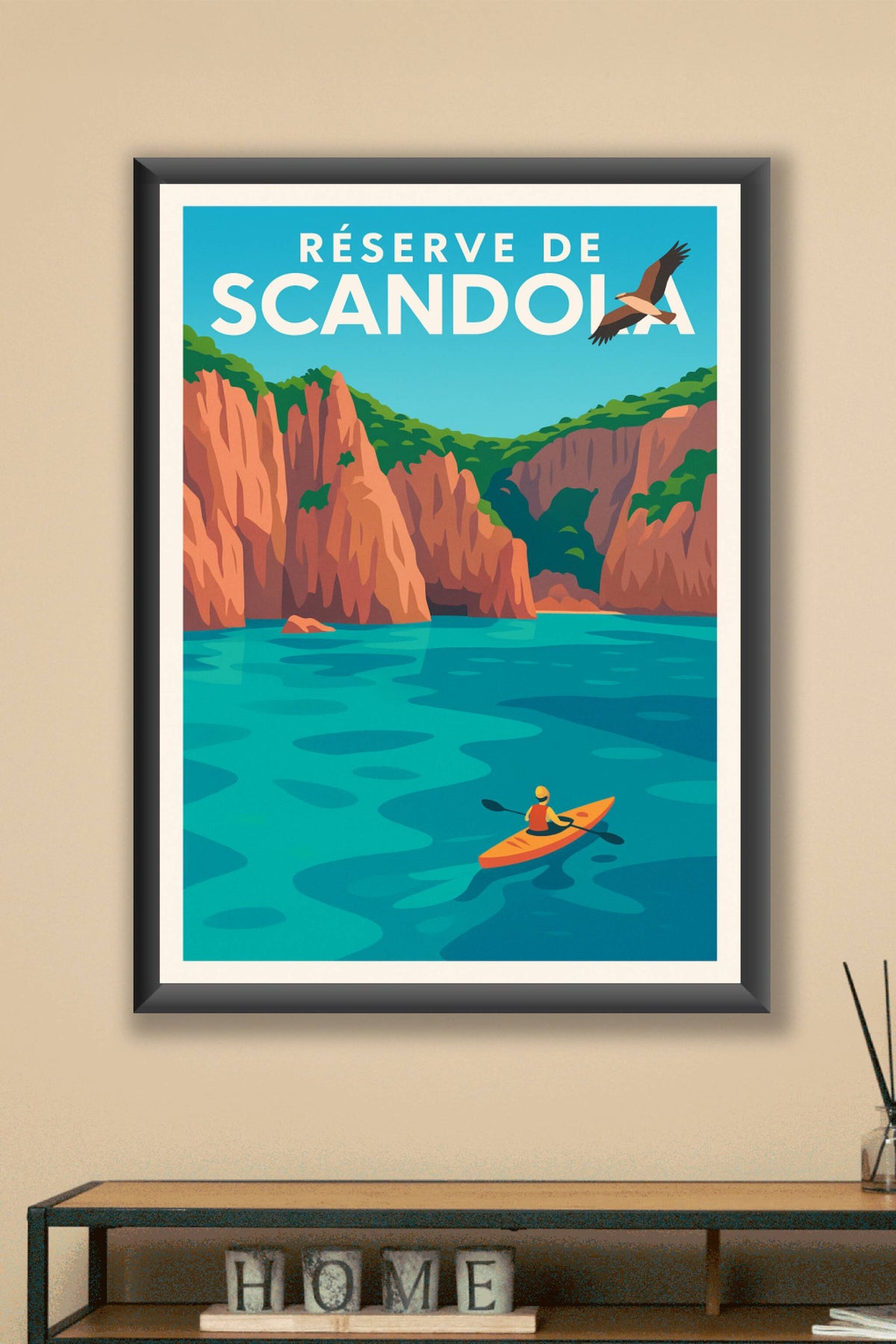 Affiche de Réserve de Scandola - Évasion sauvage au cœur de la Corse