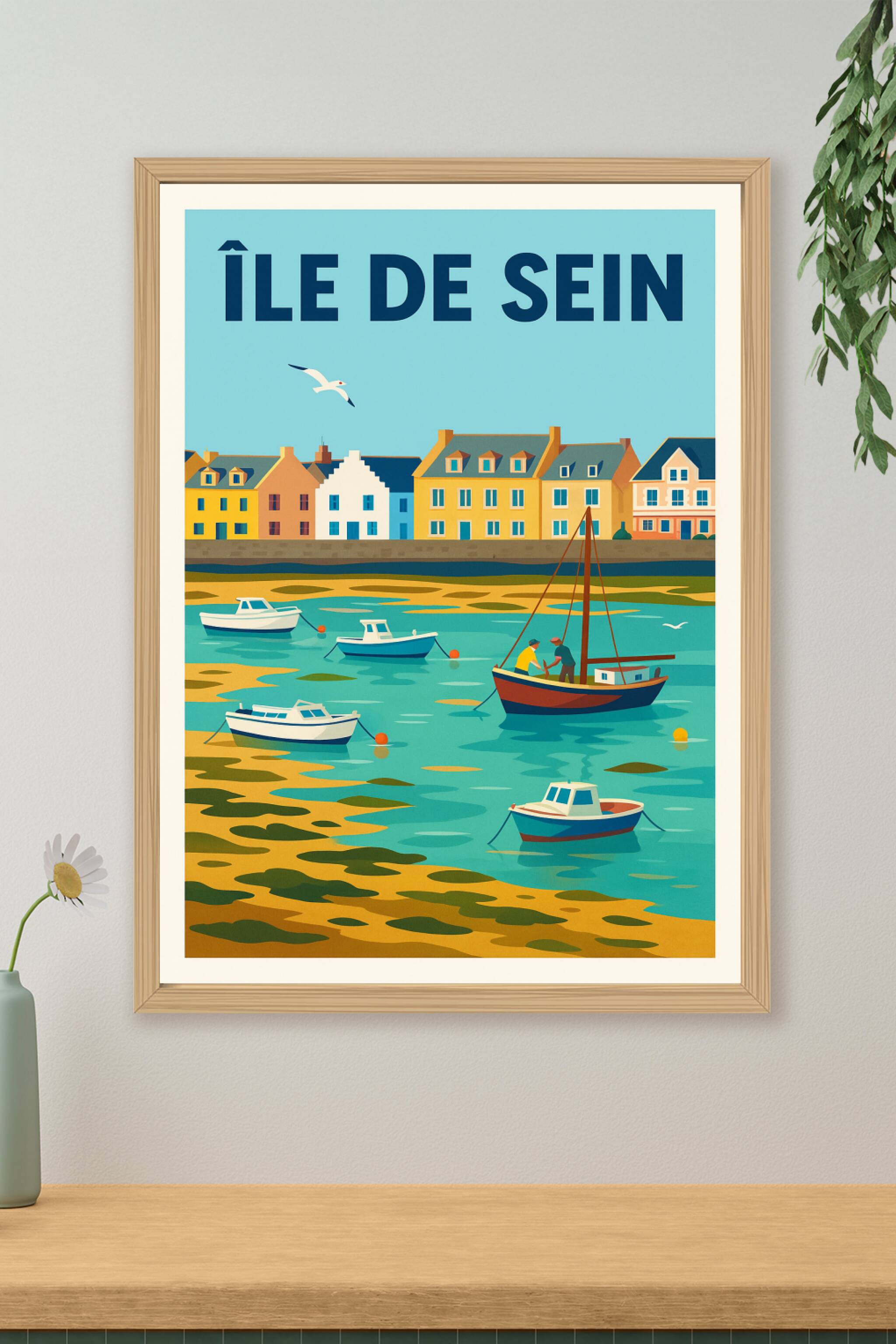 Affiche de Île de Sein - L'authenticité bretonne au bout du monde
