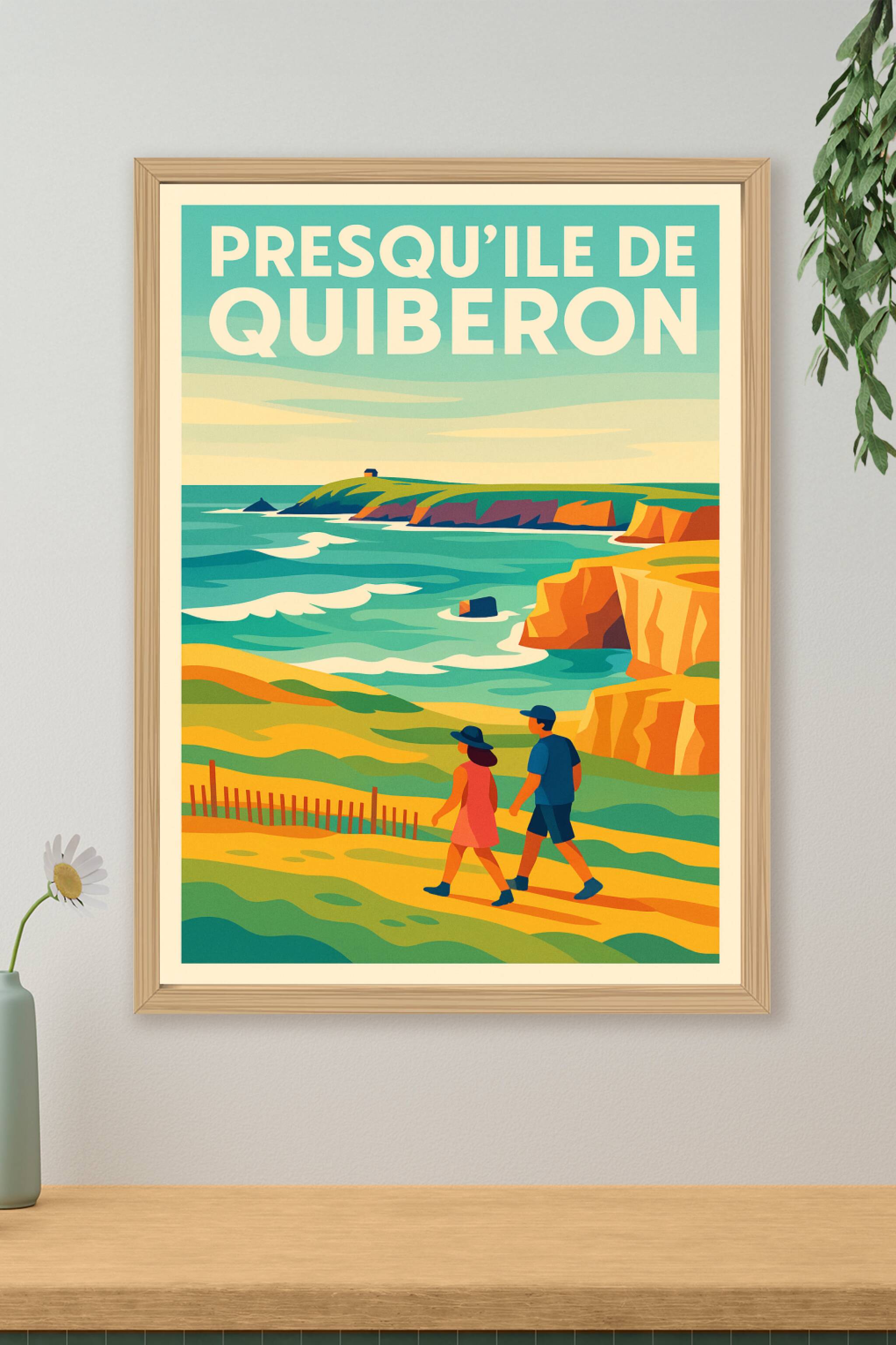 Affiche de Presqu'île de Quiberon - L'éclat de la Côte Sauvage