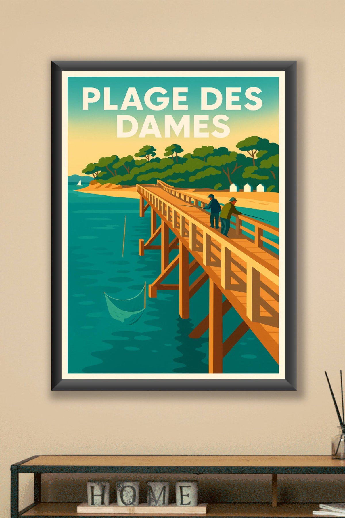 Affiche de Plage des Dames - L'élégance vintage de Noirmoutier