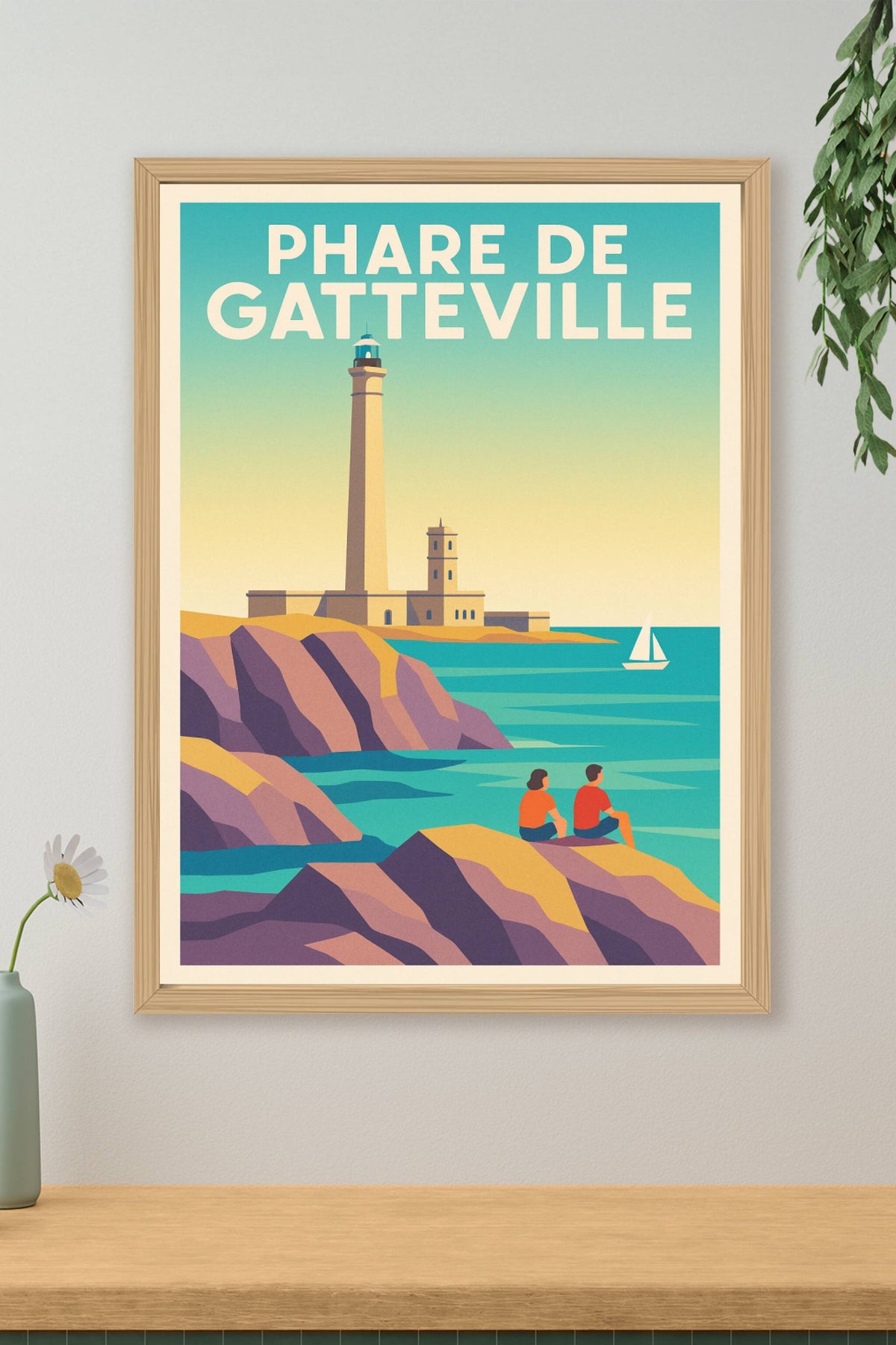 Affiche de Phare de Gatteville - Une escale lumineuse en Normandie