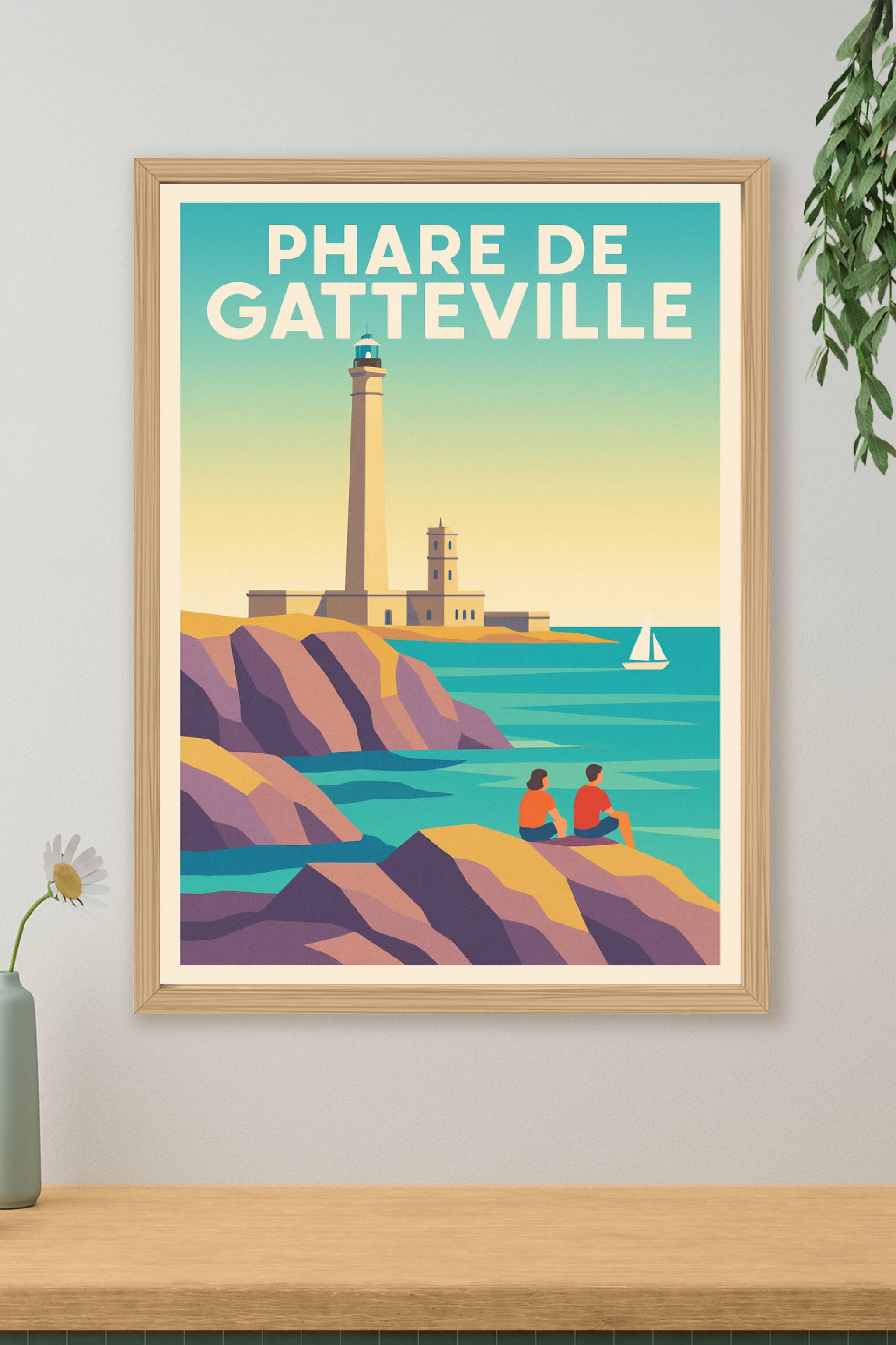 Affiche de Phare de Gatteville - Une escale lumineuse en Normandie