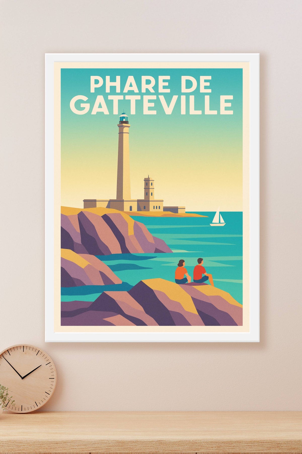 Affiche de Phare de Gatteville - Une escale lumineuse en Normandie