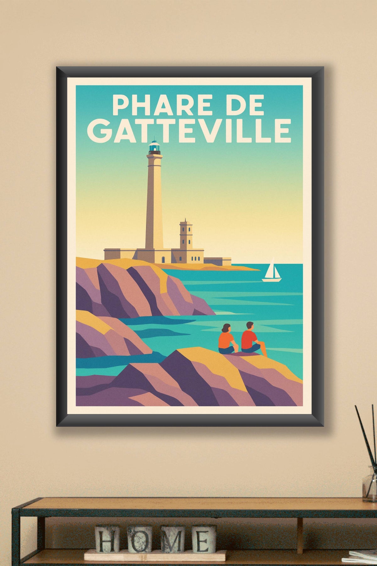 Affiche de Phare de Gatteville - Une escale lumineuse en Normandie