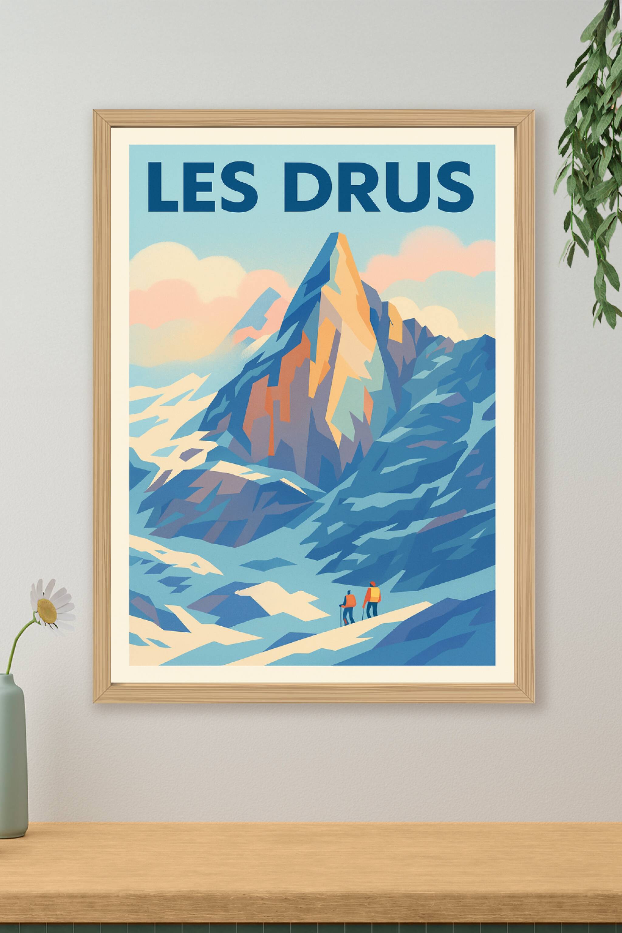 Affiche de Les Drus - Le sommet iconique du massif du Mont-Blanc