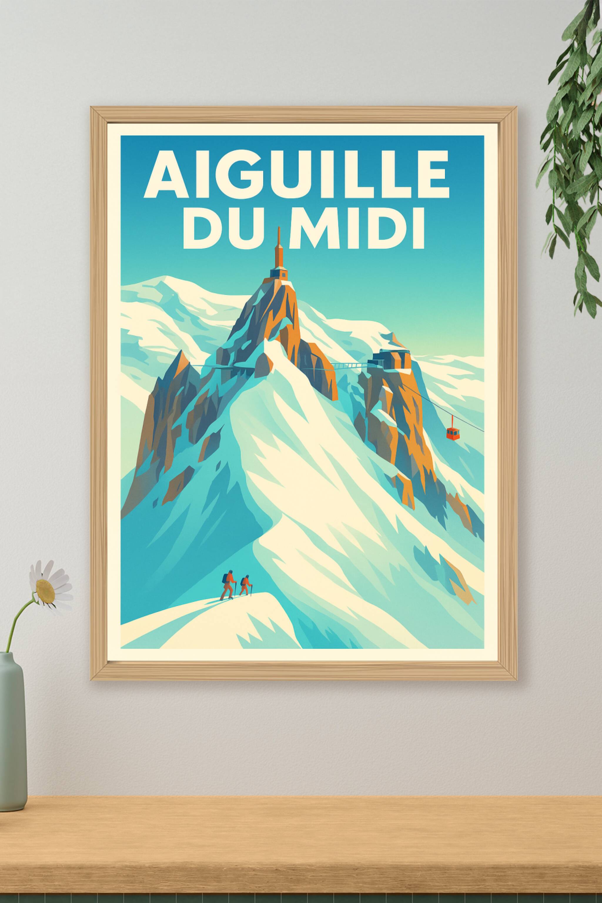 Affiche de Aiguille du Midi - Le sommet des Alpes dans votre salon