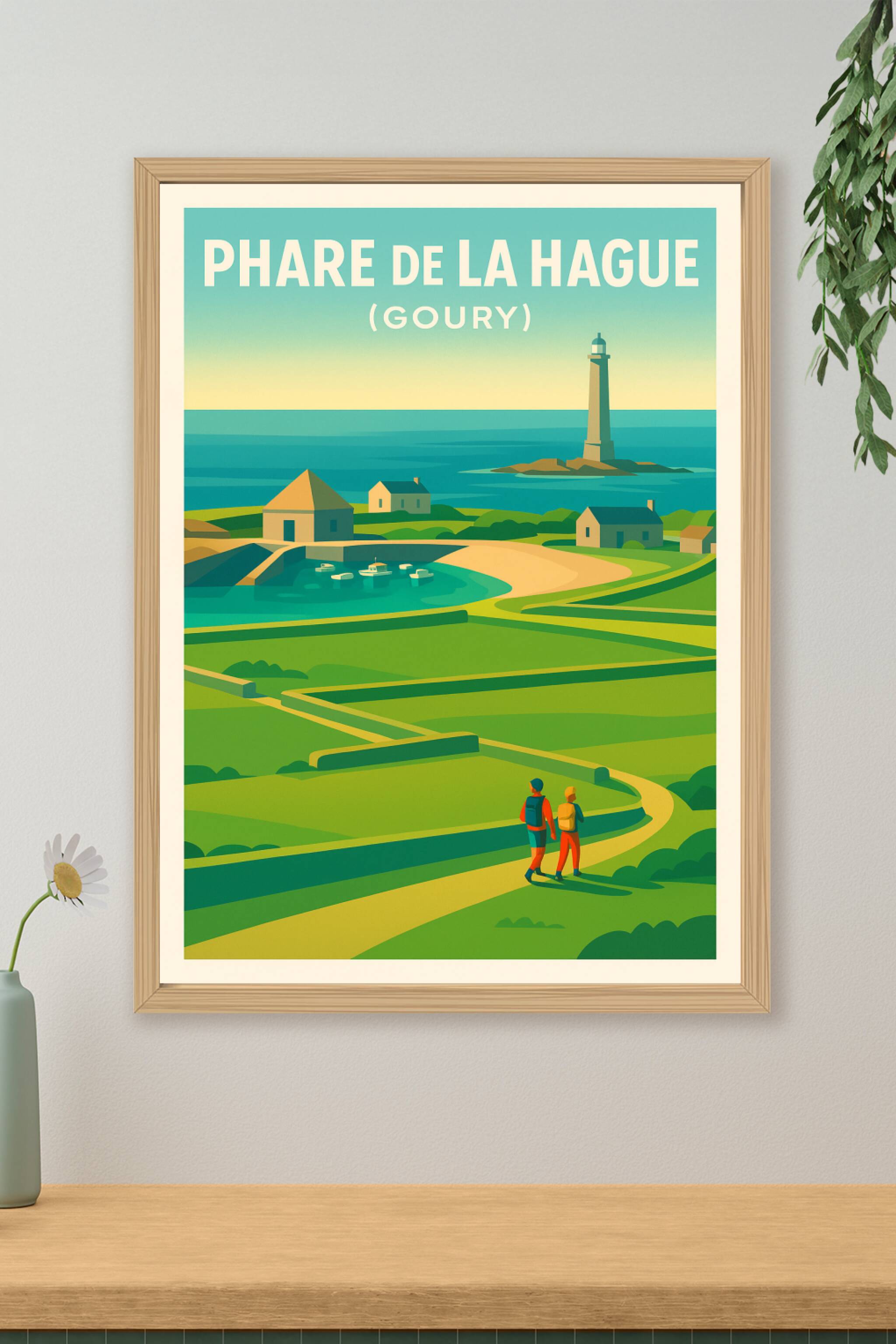 Affiche de Phare de la Hague (Goury) - L'éclat sauvage du Cotentin
