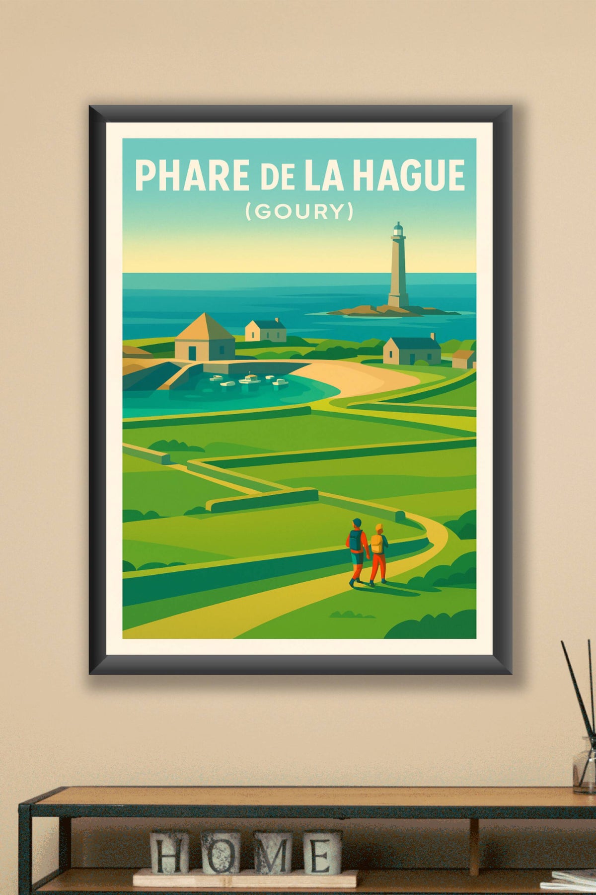 Affiche de Phare de la Hague (Goury) - L'éclat sauvage du Cotentin