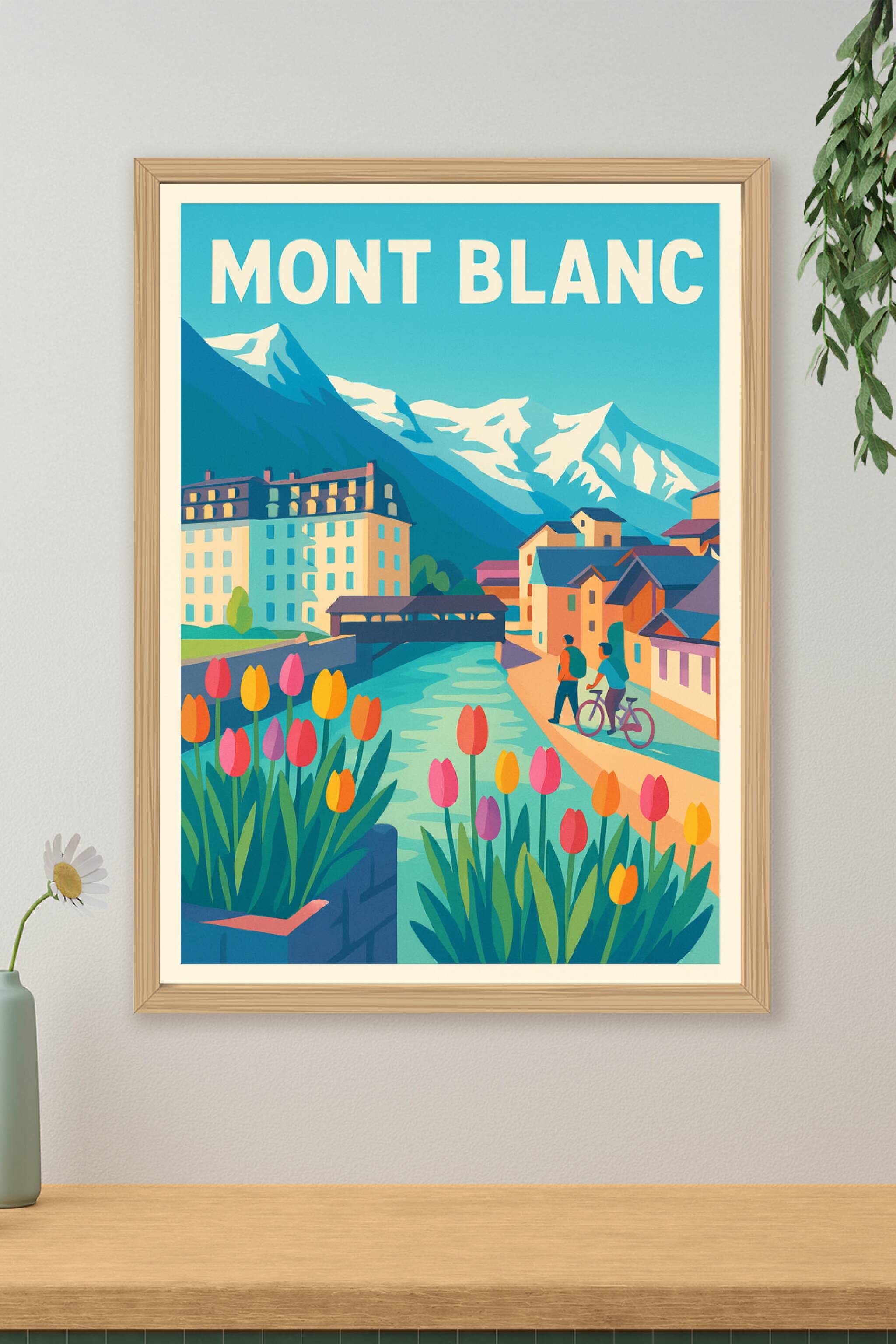 Affiche de Mont Blanc - L'élégance alpine au sommet