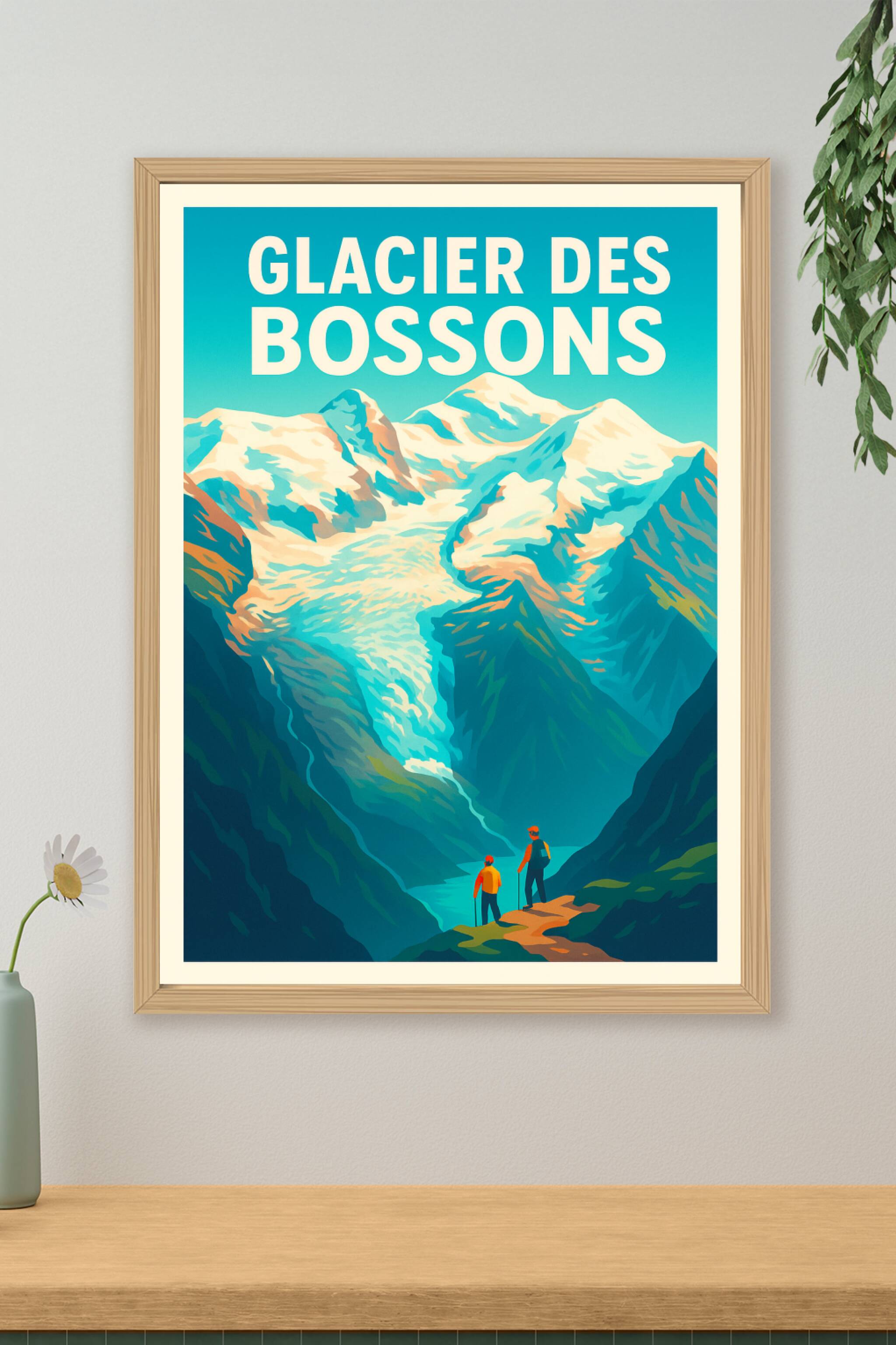 Affiche de Glacier des Bossons - Le géant des Alpes dans votre décoration